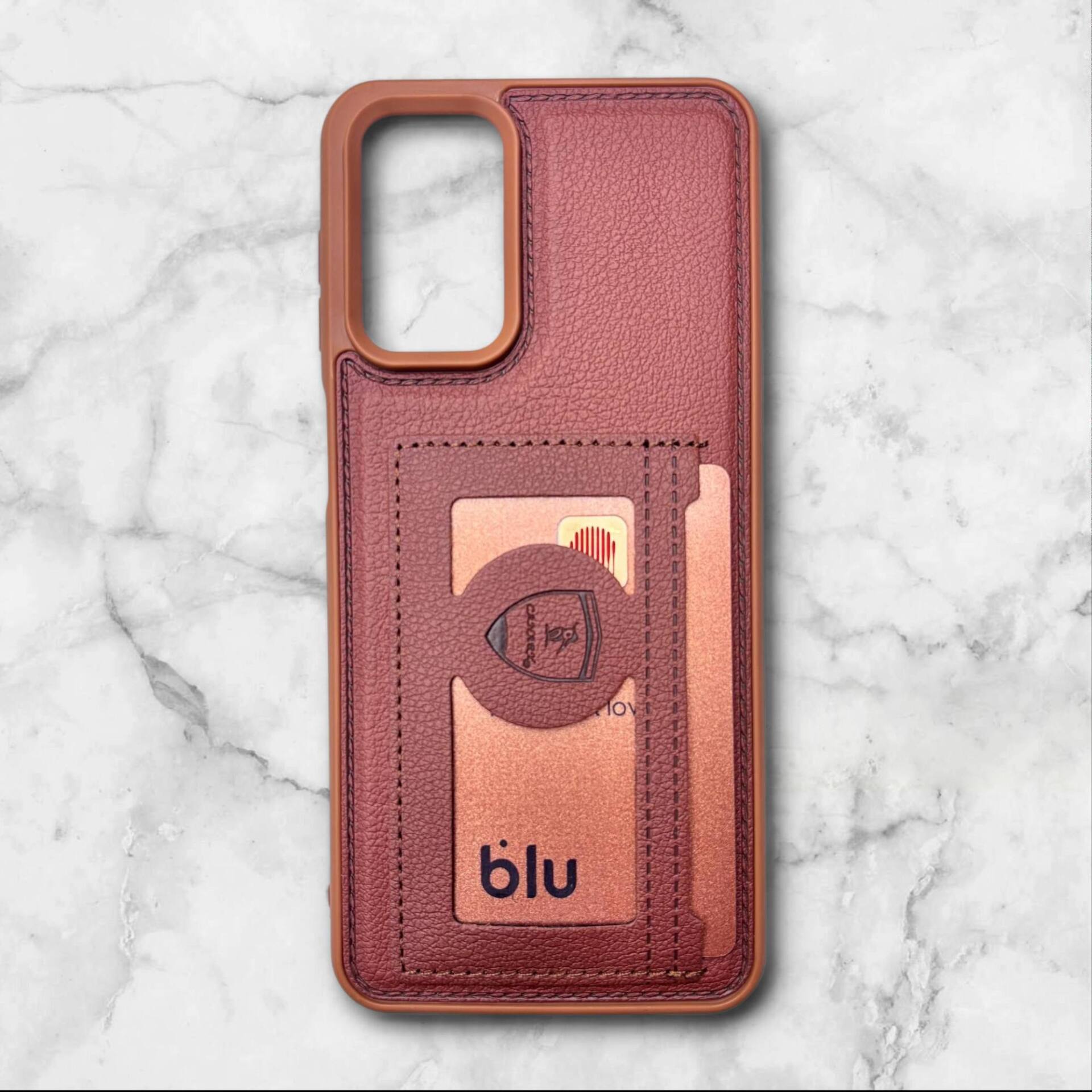  قاب چرمی جاکارتی سامسونگ Samsung A325G رنگ قهوه ای – Canary– یونیک کیس 