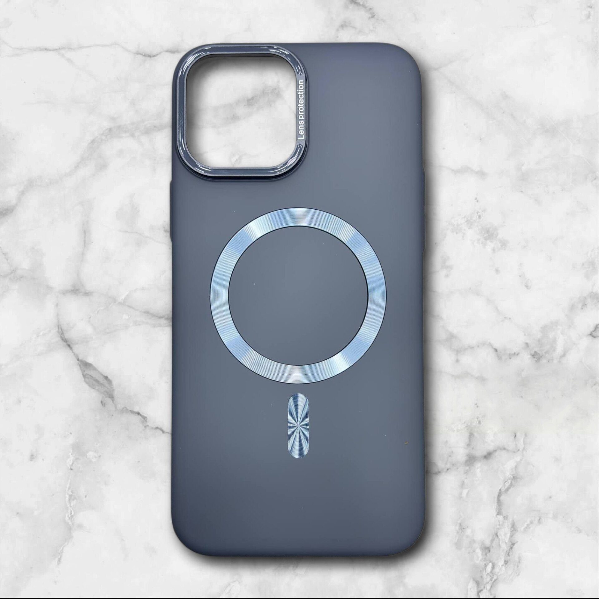  قاب ایفون iPhone13pro مگ‌سیف کربن با فریم فلزی لنز رنگ مشکی – یونیک کیس 