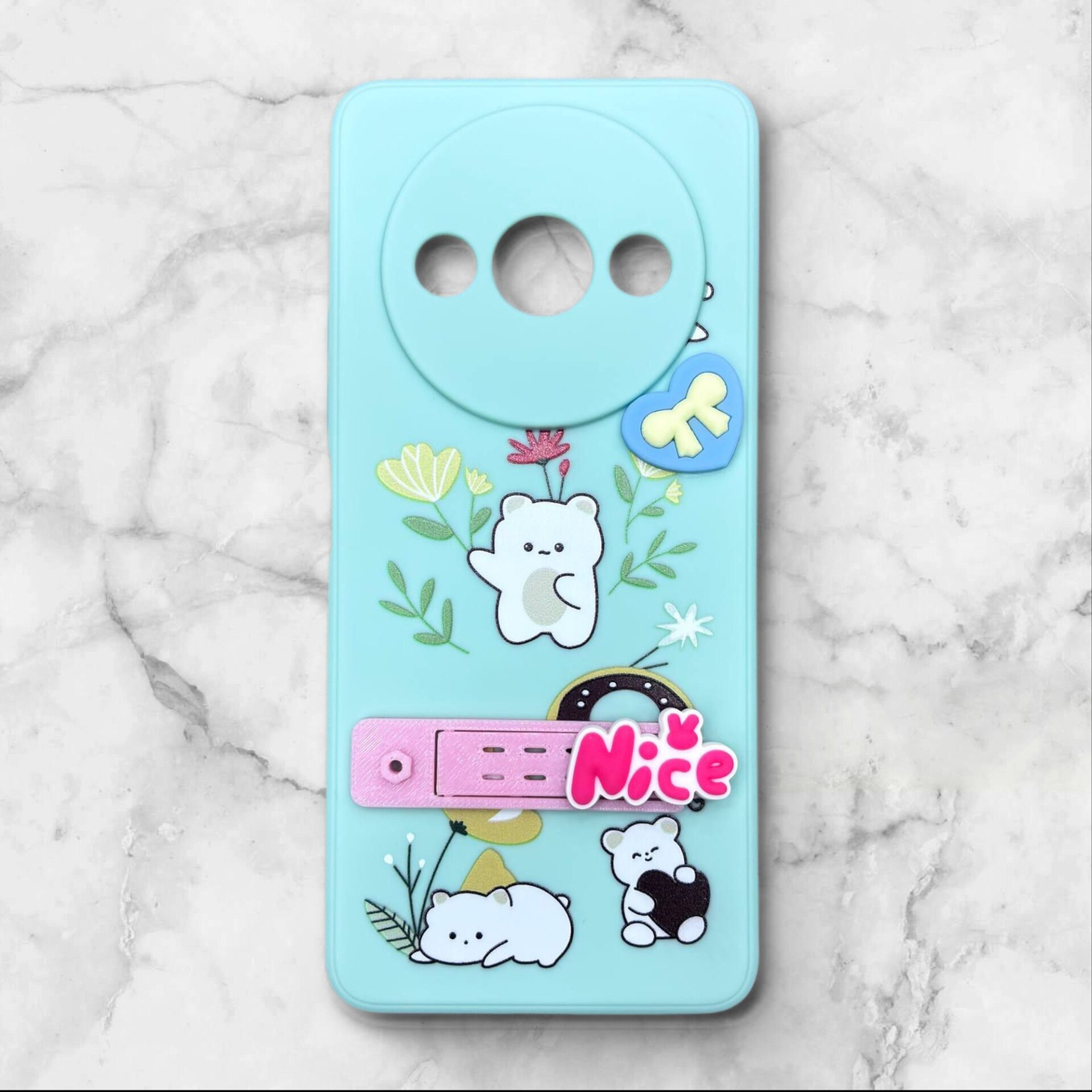  قاب شیائومی redmia3 فانتزی استنددار Nice Mood رنگ سبز – یونیک کیس 