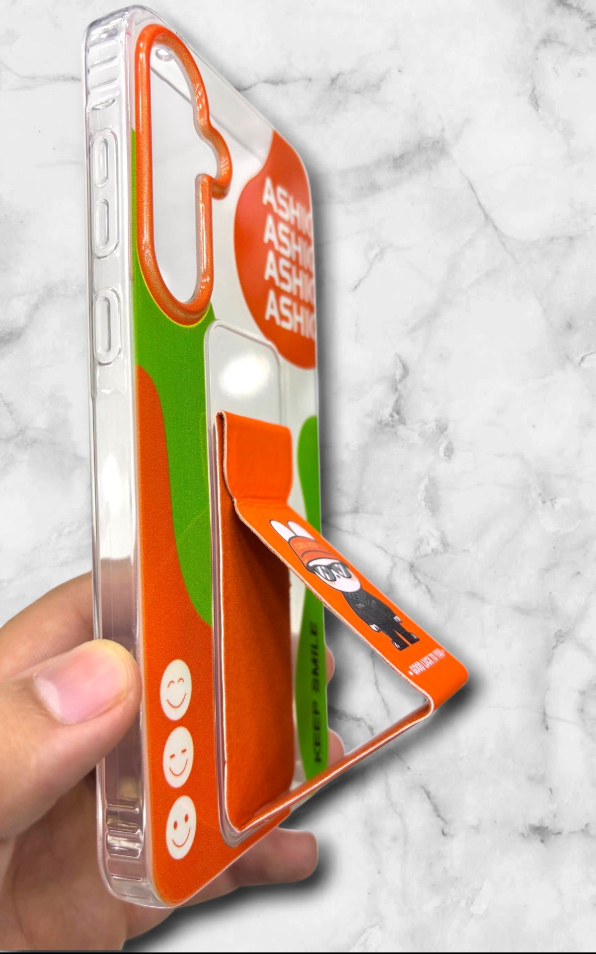  قاب طرح دار سامسونگsamsunga12 استندی شفاف GOODLUCK – یونیک کیس 