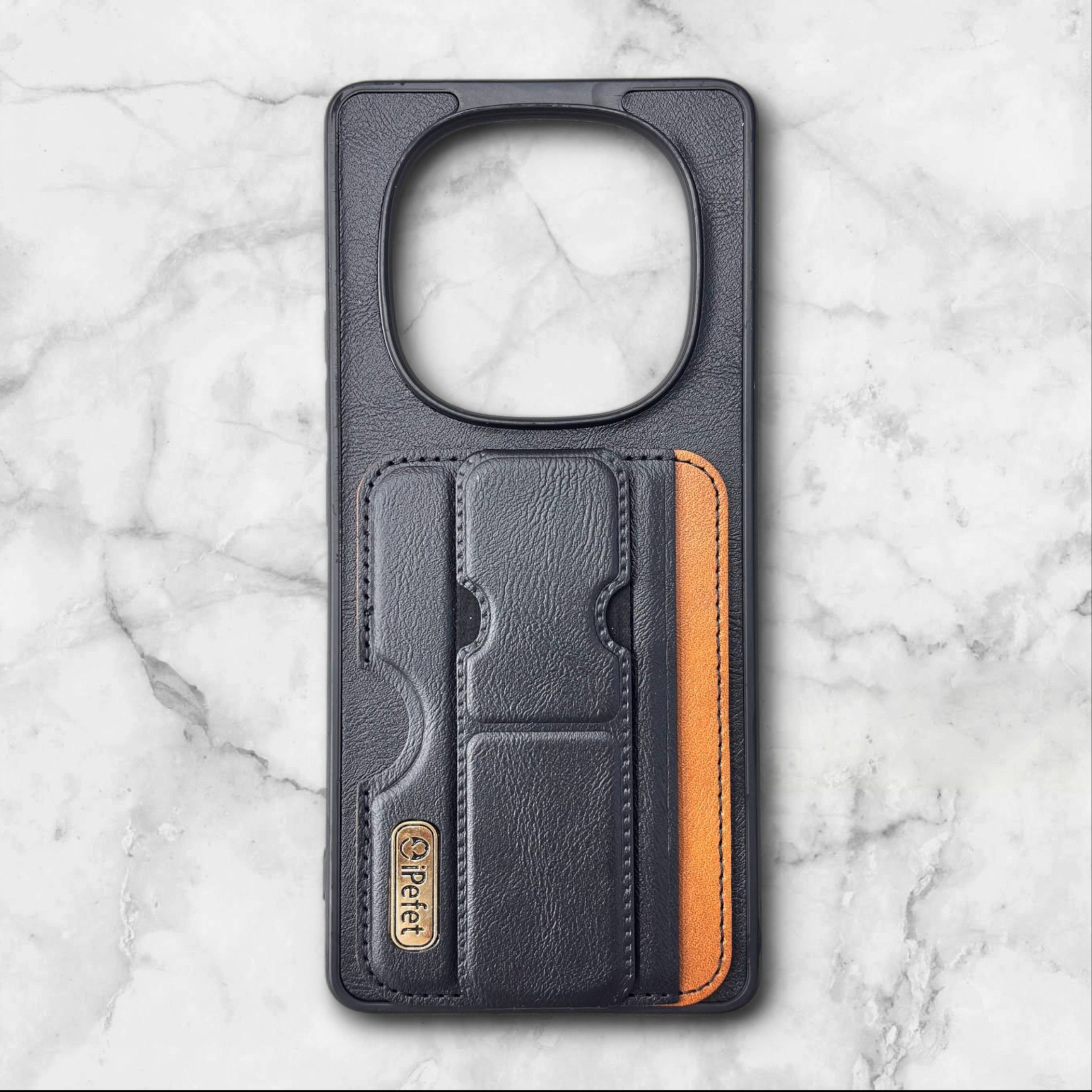  قاب شیائومی redminote14proجاکارتی استندی ipefet رنگ مشکی – یونیک کیس 