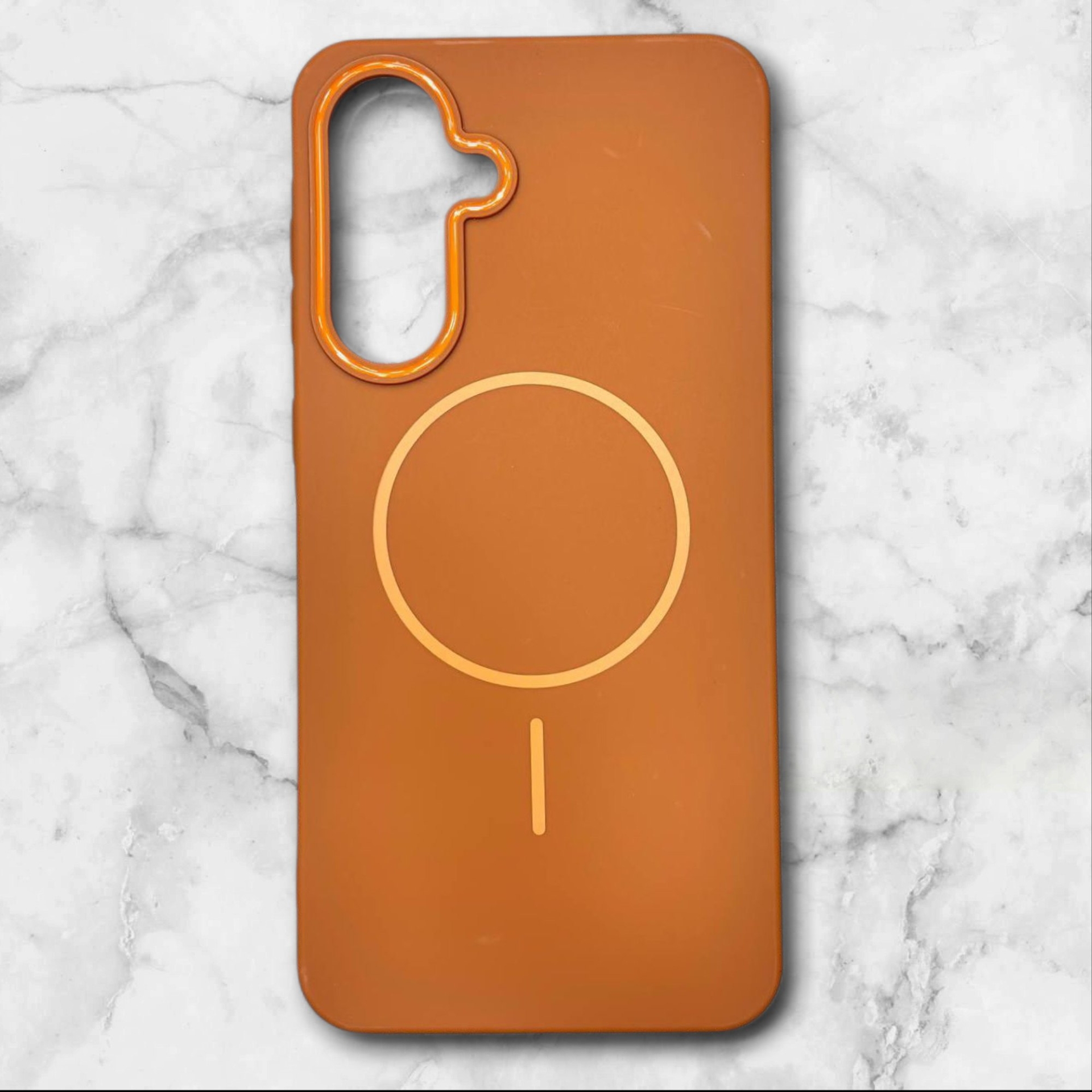  قاب سامسونگsamsunga36 طرح مگ‌سیف اندروید–داخل مخمل رنگ قهوه ای – یونیک کیس 