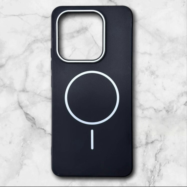 قاب شیائومیredminote144g طرح مگ‌سیف اندروید–داخل مخمل رنگ مشکی سفید – یونیک کیس 