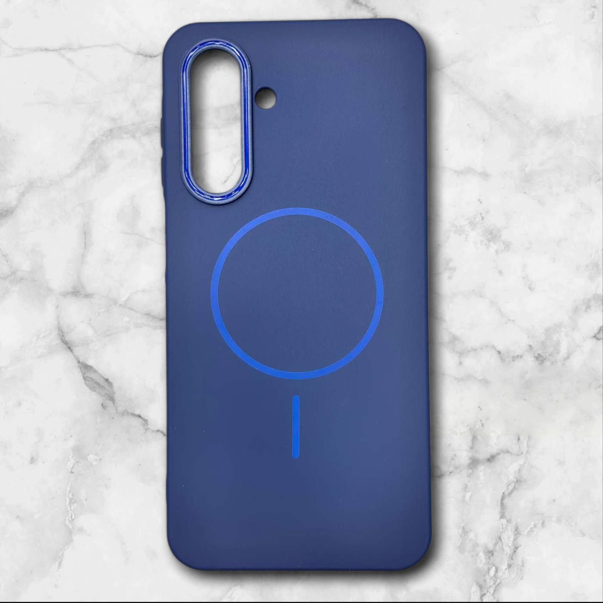  قاب سامسونگsamsunga17 طرح مگ‌سیف اندروید–داخل مخمل رنگ سورمه ای – یونیک کیس 