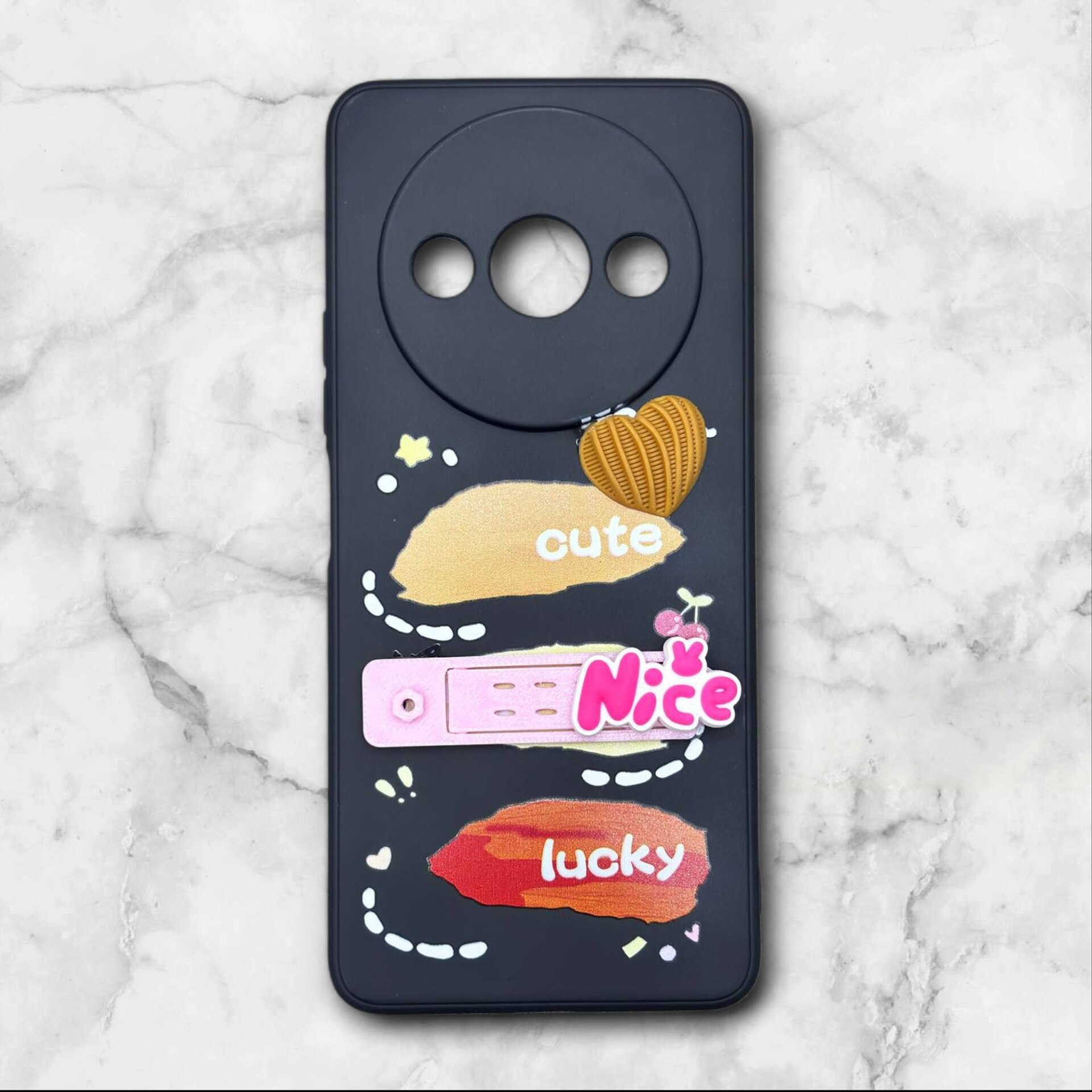  قاب شیائومی redmia3 فانتزی استنددار Nice Mood رنگ مشکی – یونیک کیس 