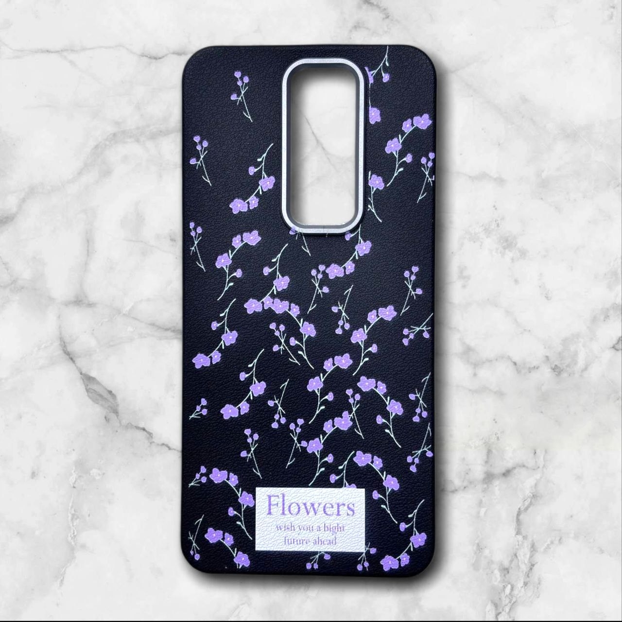  قاب طرح دار گل دار – Flower case شیائومی RedmiNote8Pro رنگ مشکی – یونیک کیس 