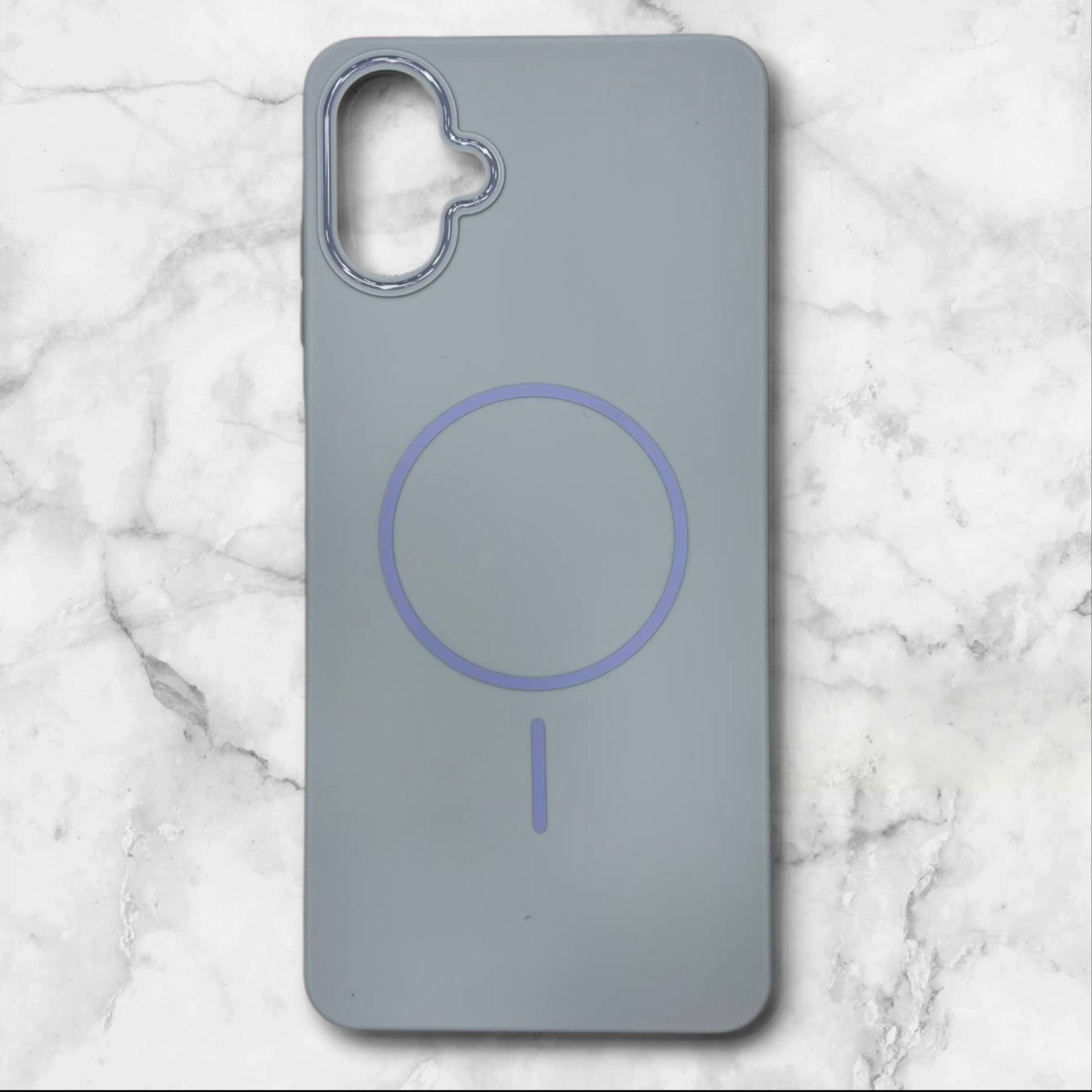  قاب سامسونگsamsunga07 طرح مگ‌سیف اندروید–داخل مخمل رنگ طوسی – یونیک کیس 