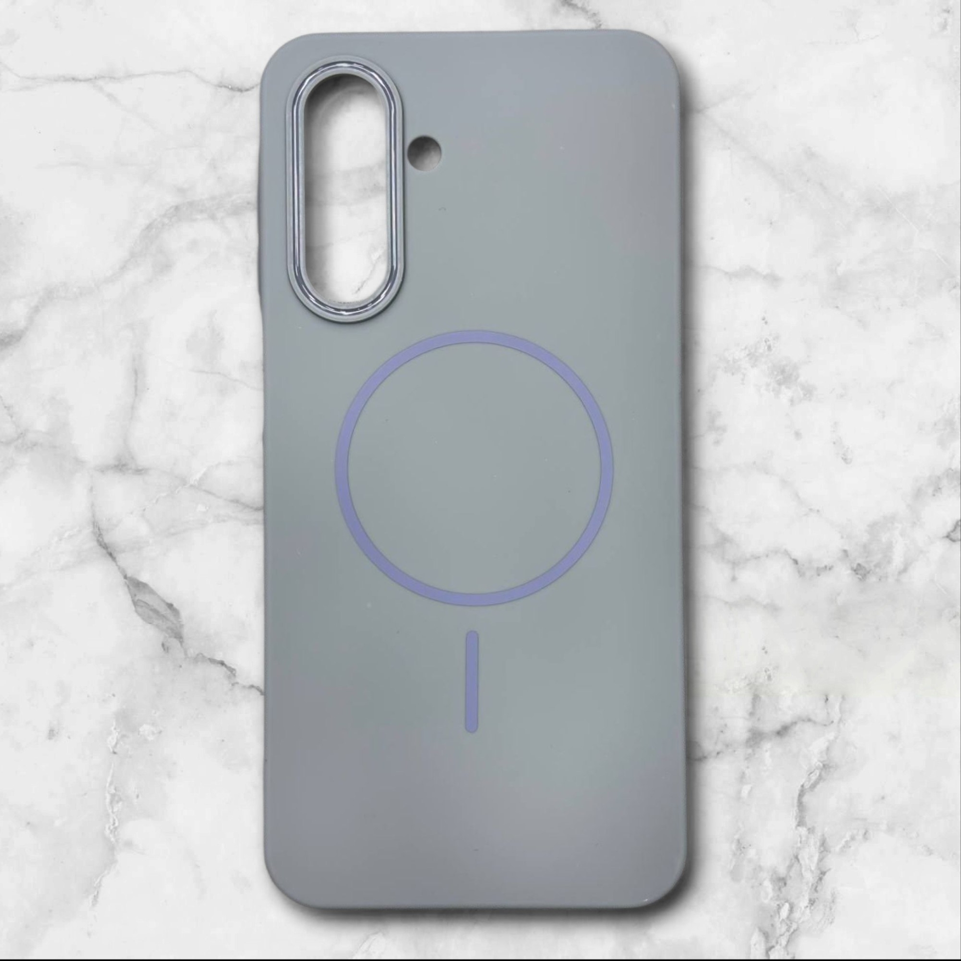  قاب سامسونگsamsunga17 طرح مگ‌سیف اندروید–داخل مخمل رنگ طوسی – یونیک کیس 