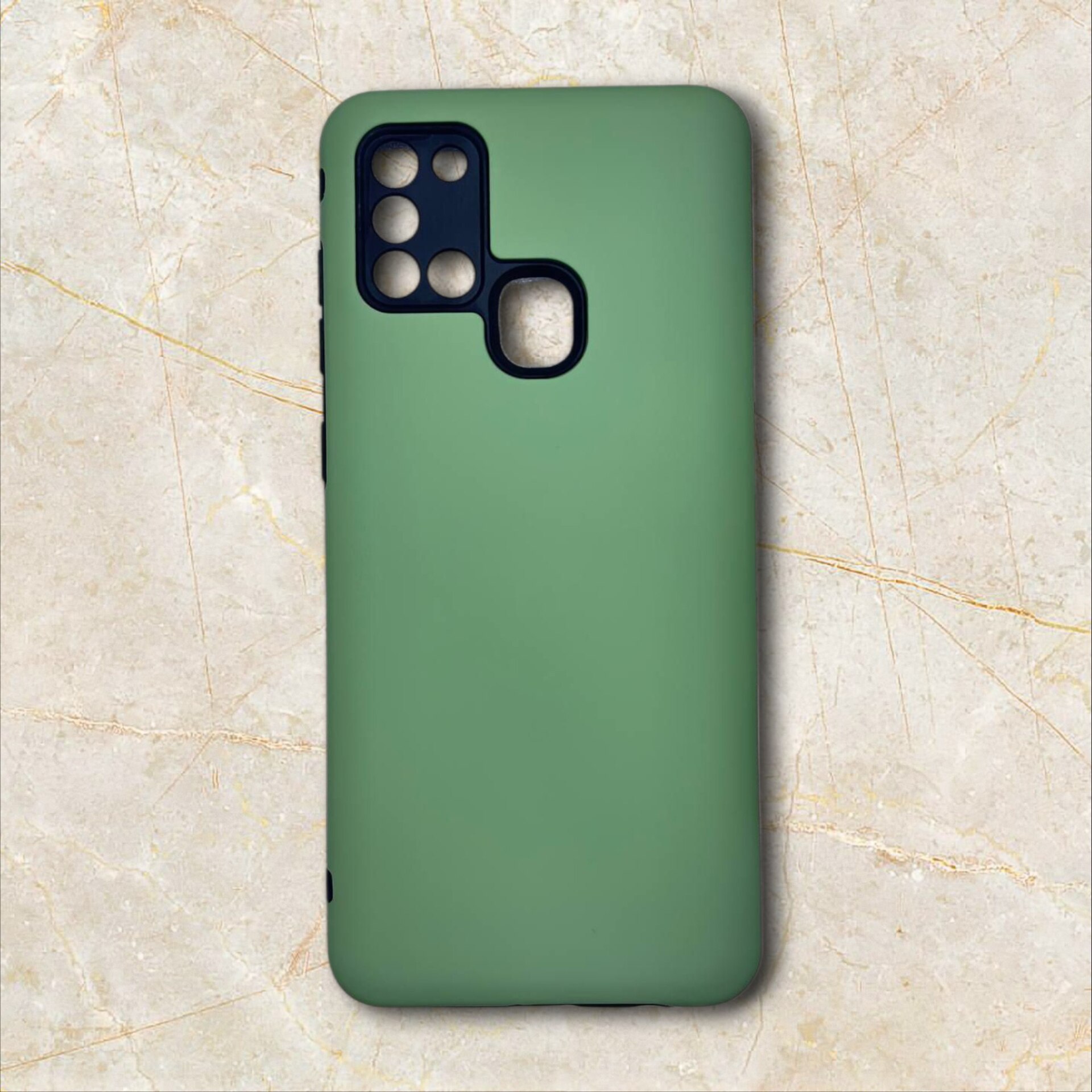 قاب دولایه ضدضربه سامسونگ – samsunga21S رنگ سبز پاستیلی – یونیک کیس