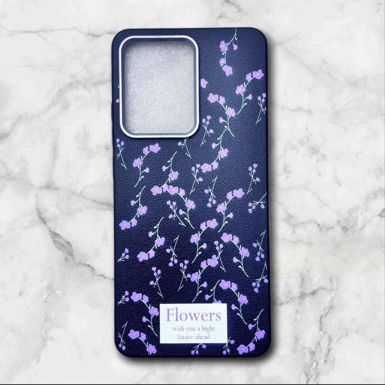 قاب طرح دار گل دار – Flower case شیائومی RedmiNote14S رنگ مشکی – یونیک کیس