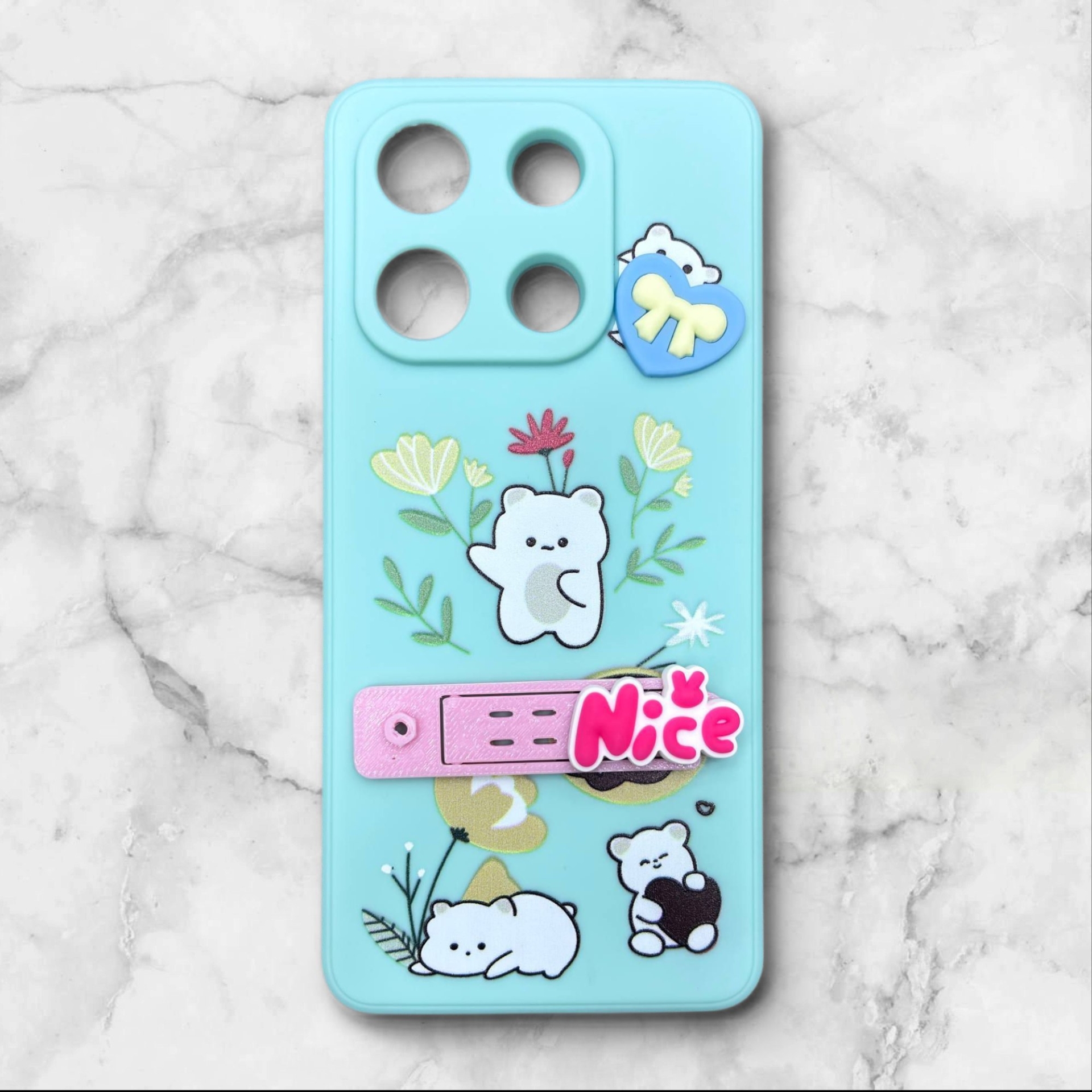  قاب شیائومی redminote134g فانتزی استنددار Nice Mood رنگ سبز – یونیک کیس 