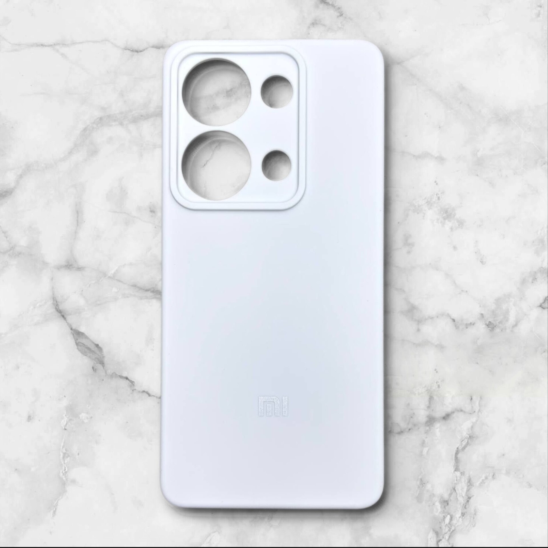  قاب سیلیکون پاک کنی اورجینال شیائومی– silicon case redminote13pro4g رنگ سفید – یونیک کیس 