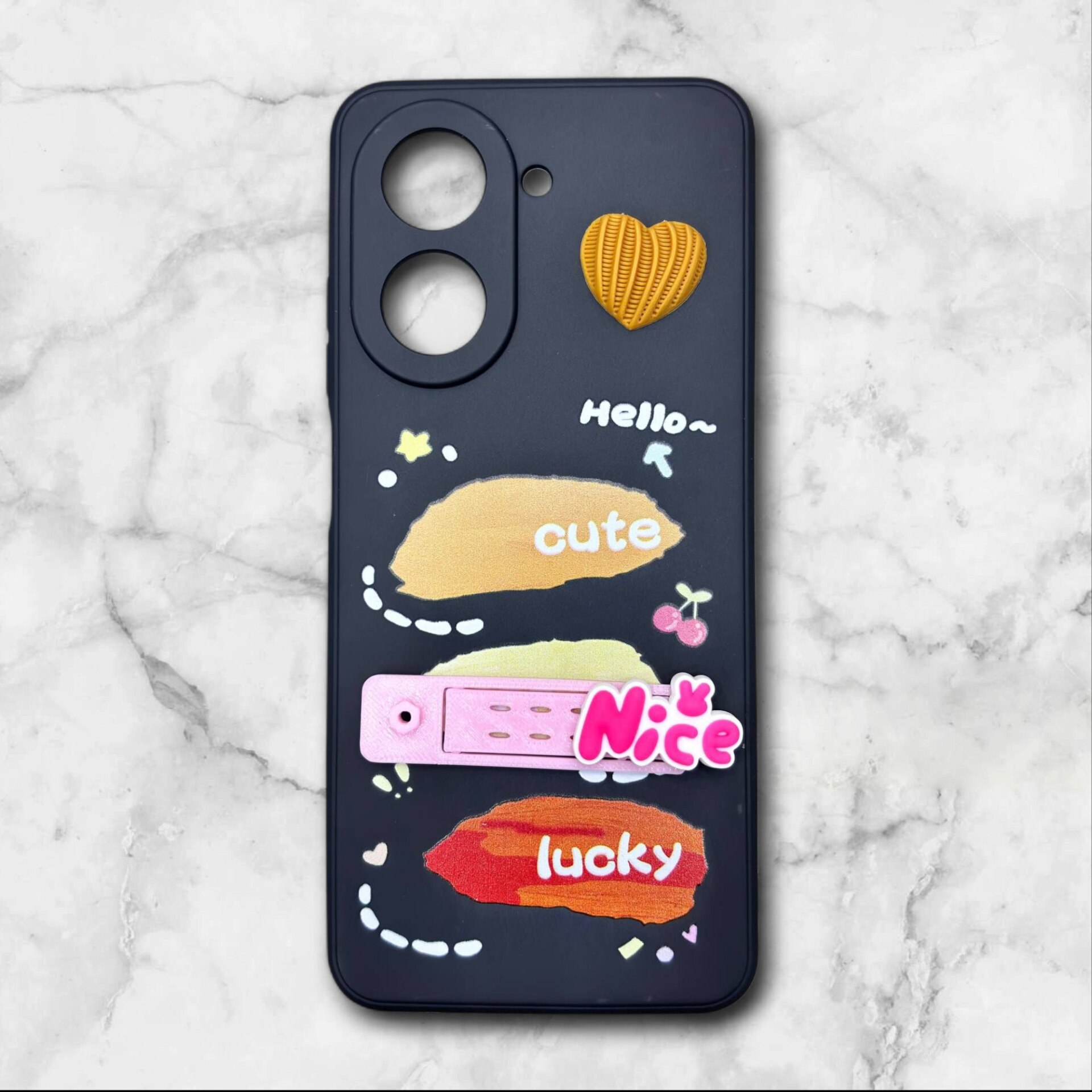  قاب شیائومی redmia5 فانتزی استنددار Nice Mood رنگ مشکی – یونیک کیس 