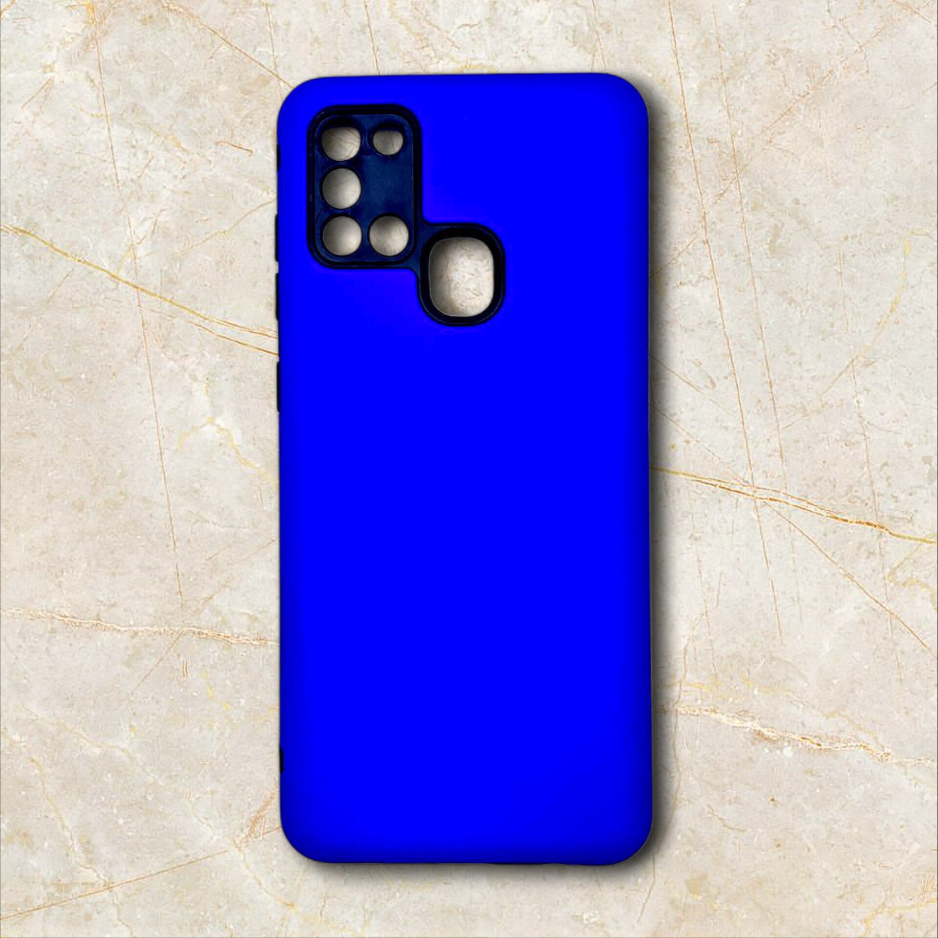 قاب دولایه ضدضربه سامسونگ – samsunga21S رنگ ابی نیلی – یونیک کیس