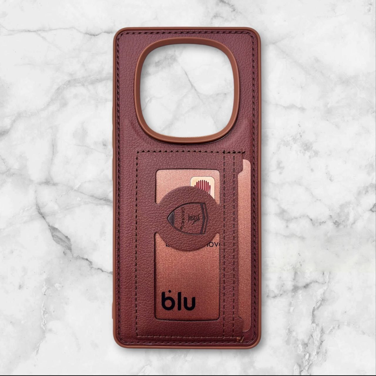  قاب چرمی جاکارتی شیائومی RedmiNote14Pro4G رنگ قهوه ای – Canary– یونیک کیس 