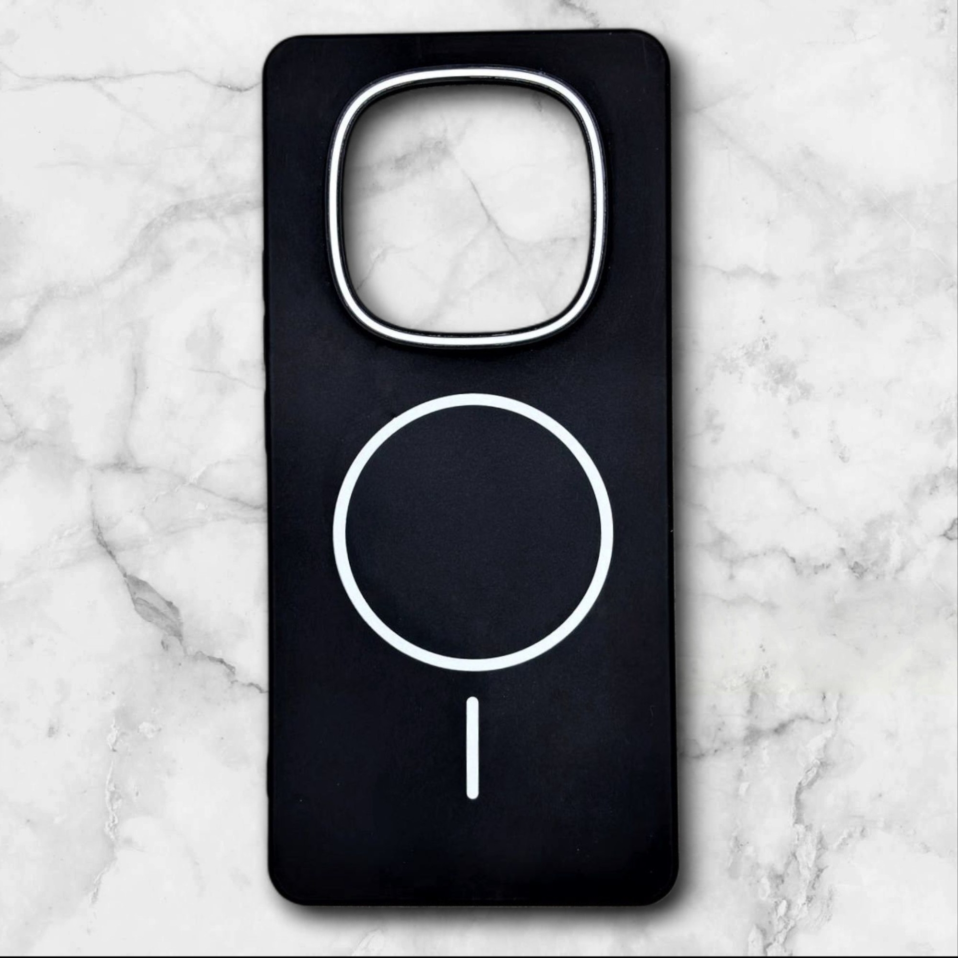 قاب شیائومیredminote14pro4g طرح مگسیف اندروید–داخل مخمل رنگ مشکی سفید – یونیک کیس