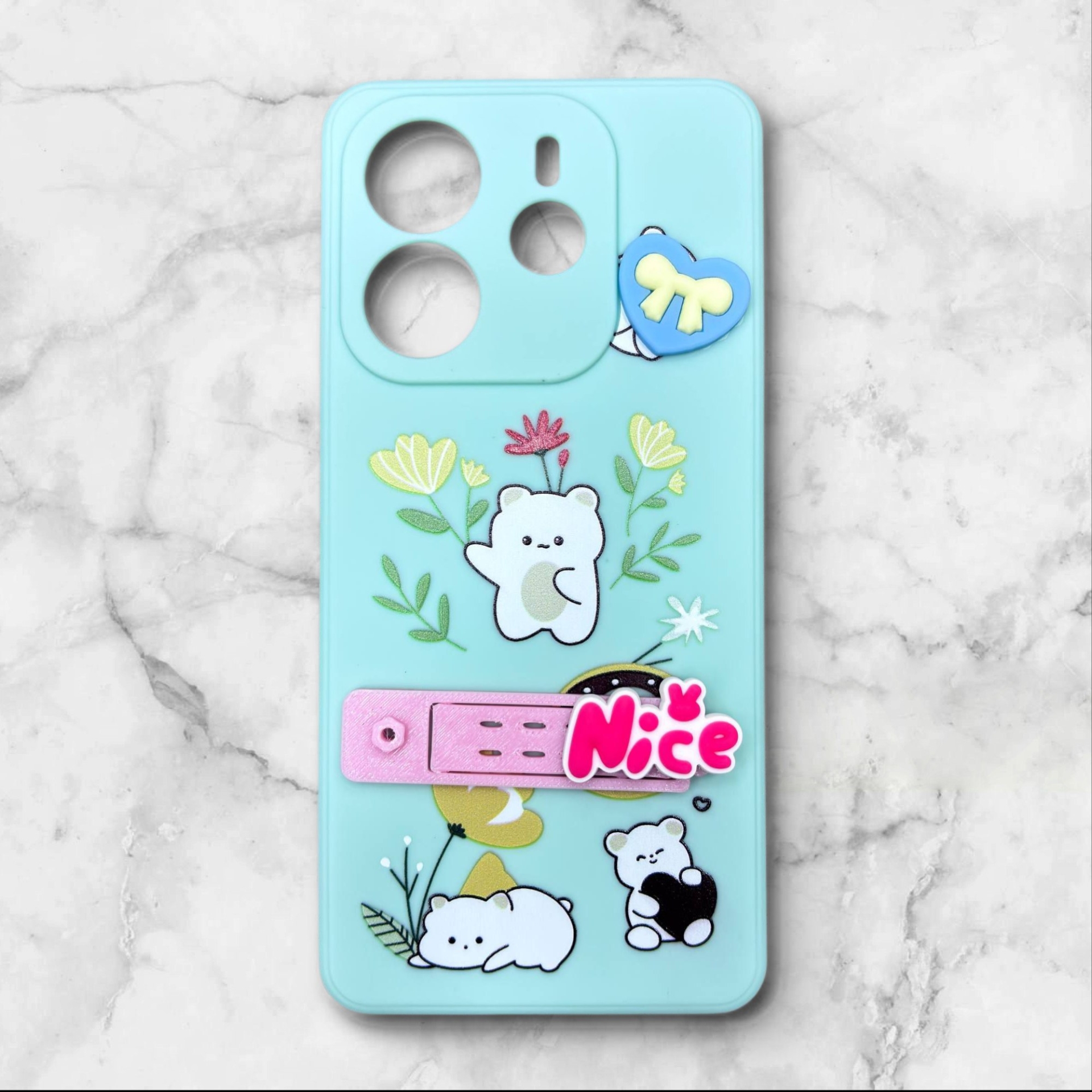  قاب شیائومی redminote144g فانتزی استنددار Nice Mood رنگ سبز – یونیک کیس 