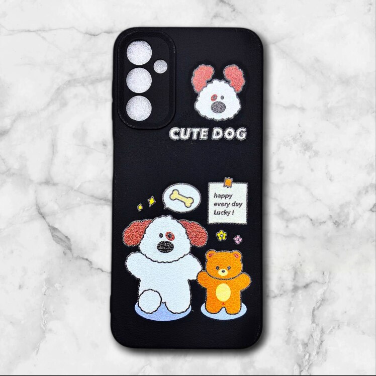 قاب طرح دار سامسونگsamsunga55 طرح سگ بامزه رنگ مشکی – یونیک کیس 