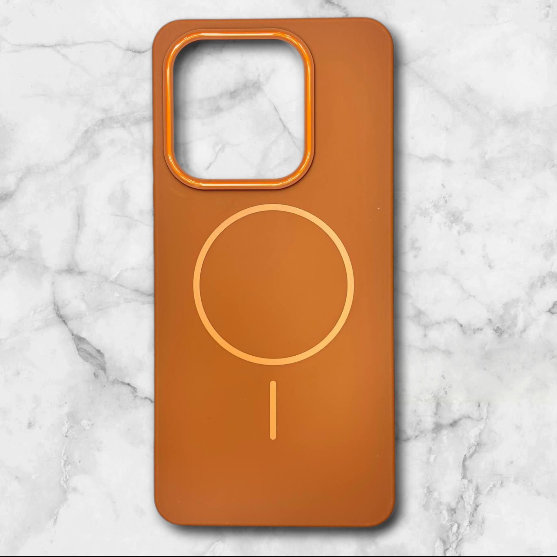  قاب شیائومیredminote14s طرح مگ‌سیف اندروید–داخل مخمل رنگ قهوه ای – یونیک کیس 