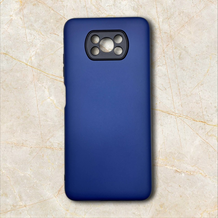 قاب دو‌لایه ضدضربه شیائومی – redmipocox3 رنگ سورمه ای – یونیک کیس 