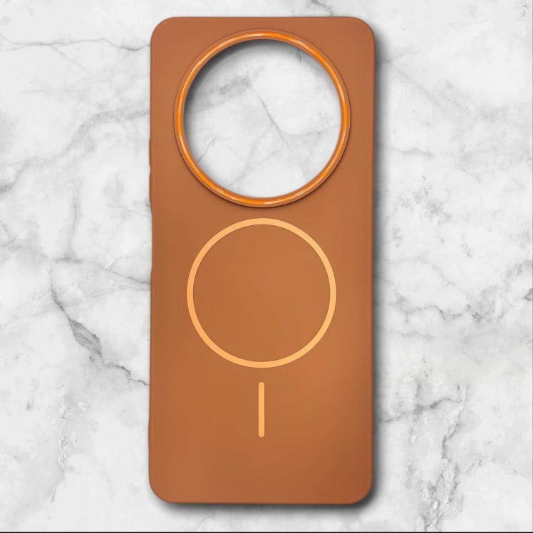 قاب شیائومیredmia3 طرح مگ‌سیف اندروید–داخل مخمل رنگ قهوه ای – یونیک کیس 