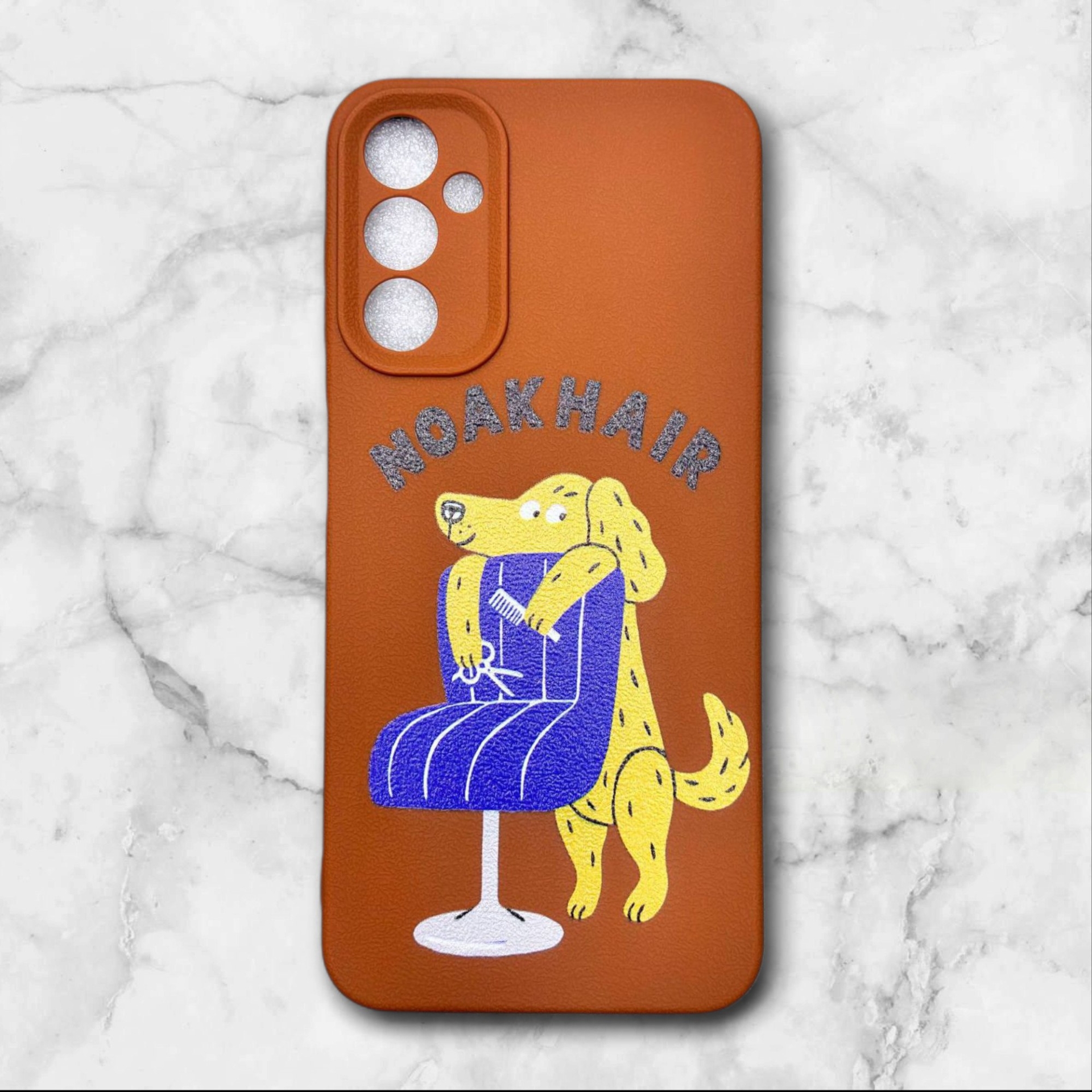  قاب طرح دار سامسونگsamsunga55 طرح سگ بامزه رنگ قهوه ای – یونیک کیس 