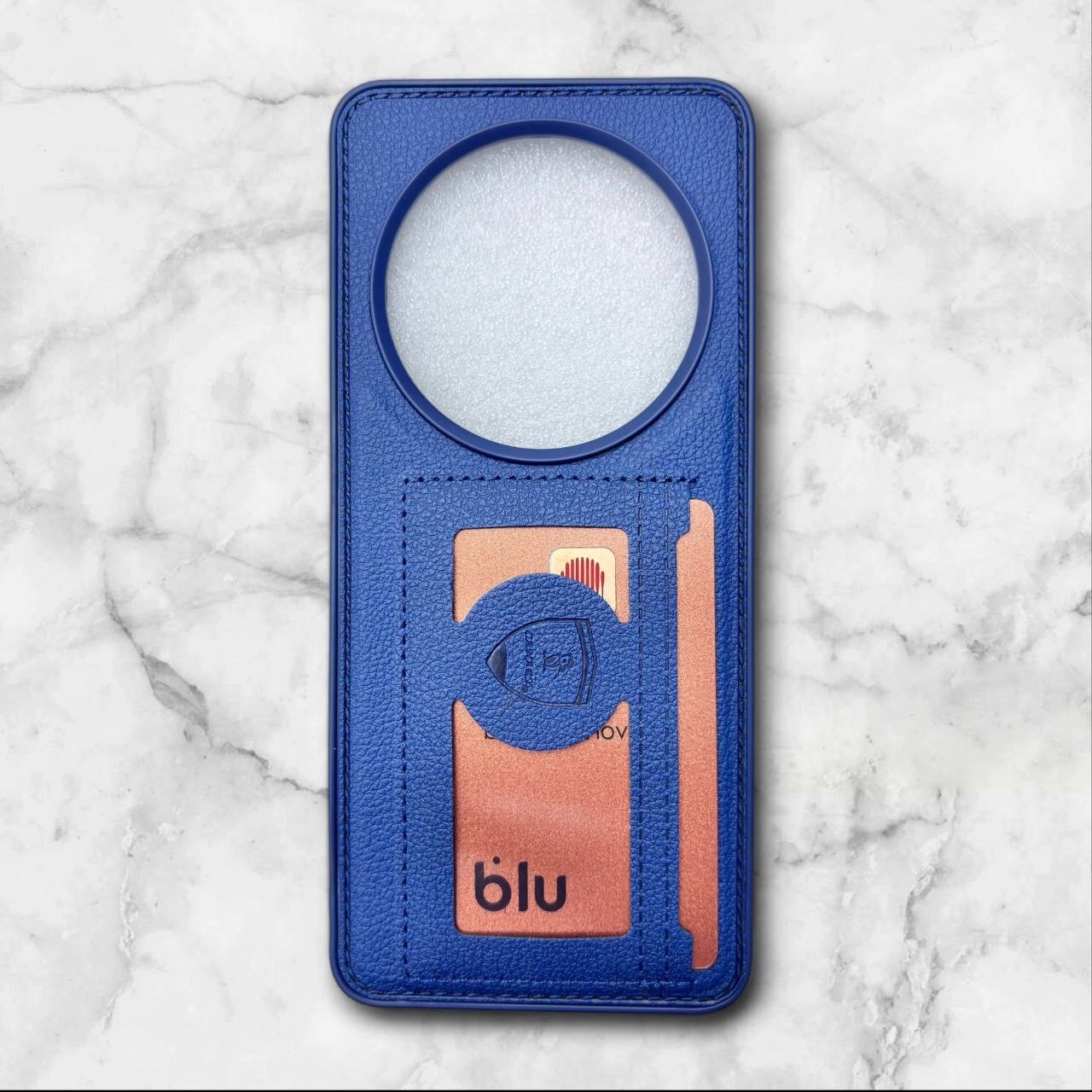 قاب چرمی جاکارتی شیائومی RedmiPocoC75 رنگ سورمه ای– Canary– یونیک کیس