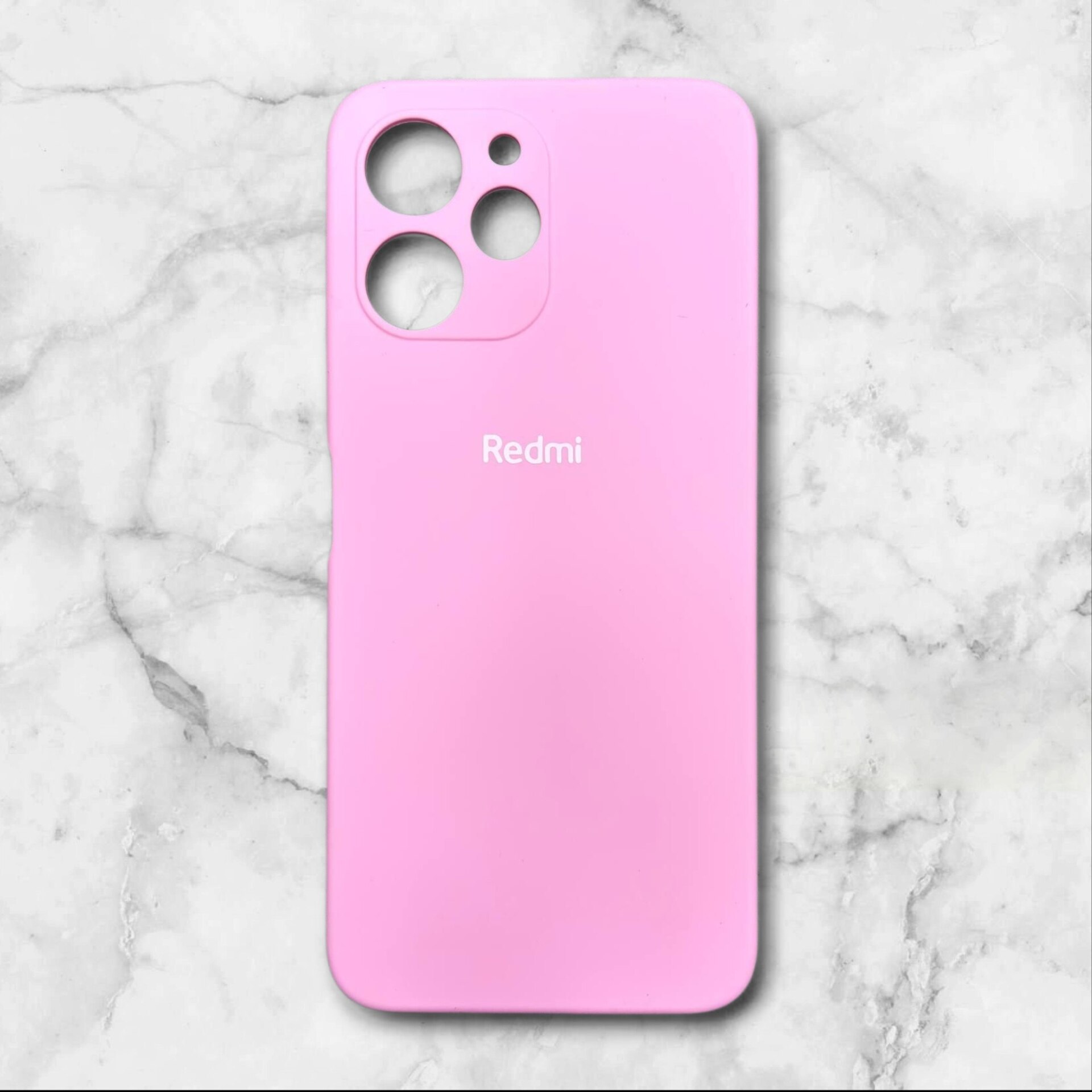  قاب سیلیکون پاک کنی اورجینال شیائومی– silicon case redmi12رنگ صورتی – یونیک کیس 