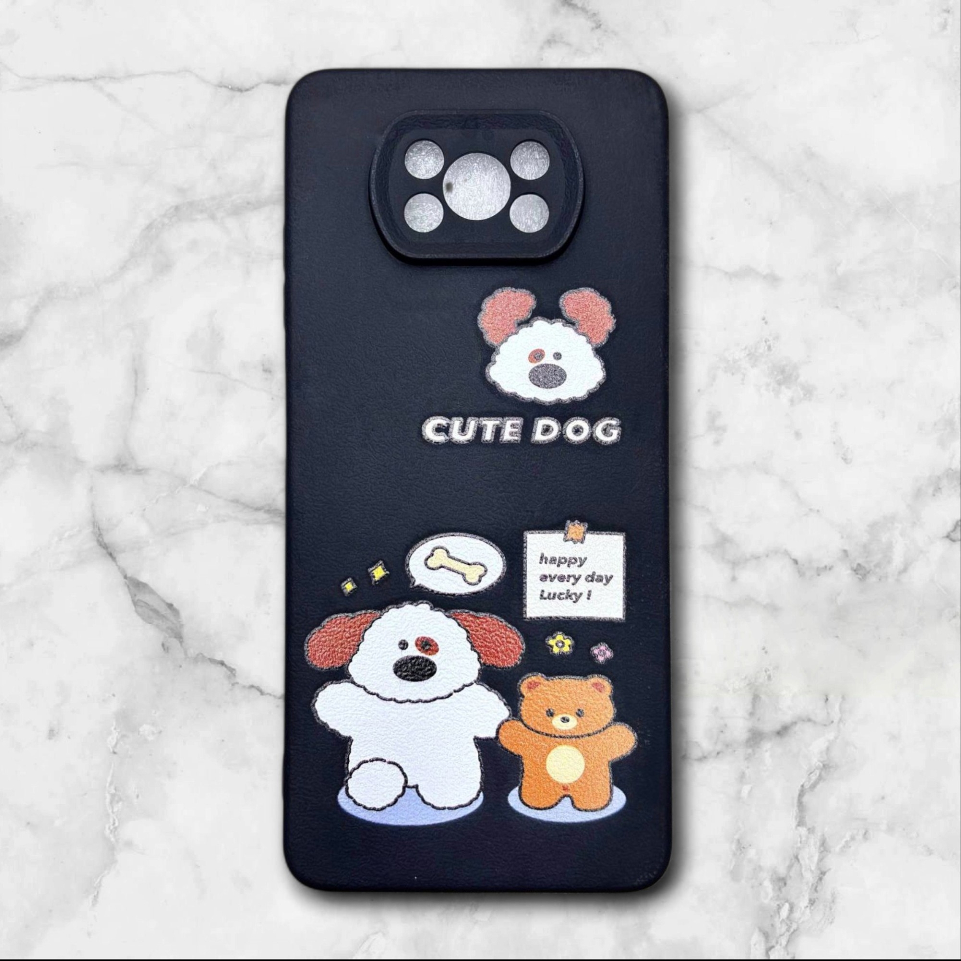 قاب طرح دار شیائومیredmipocox3 طرح سگ بامزه رنگ مشکی – یونیک کیس 