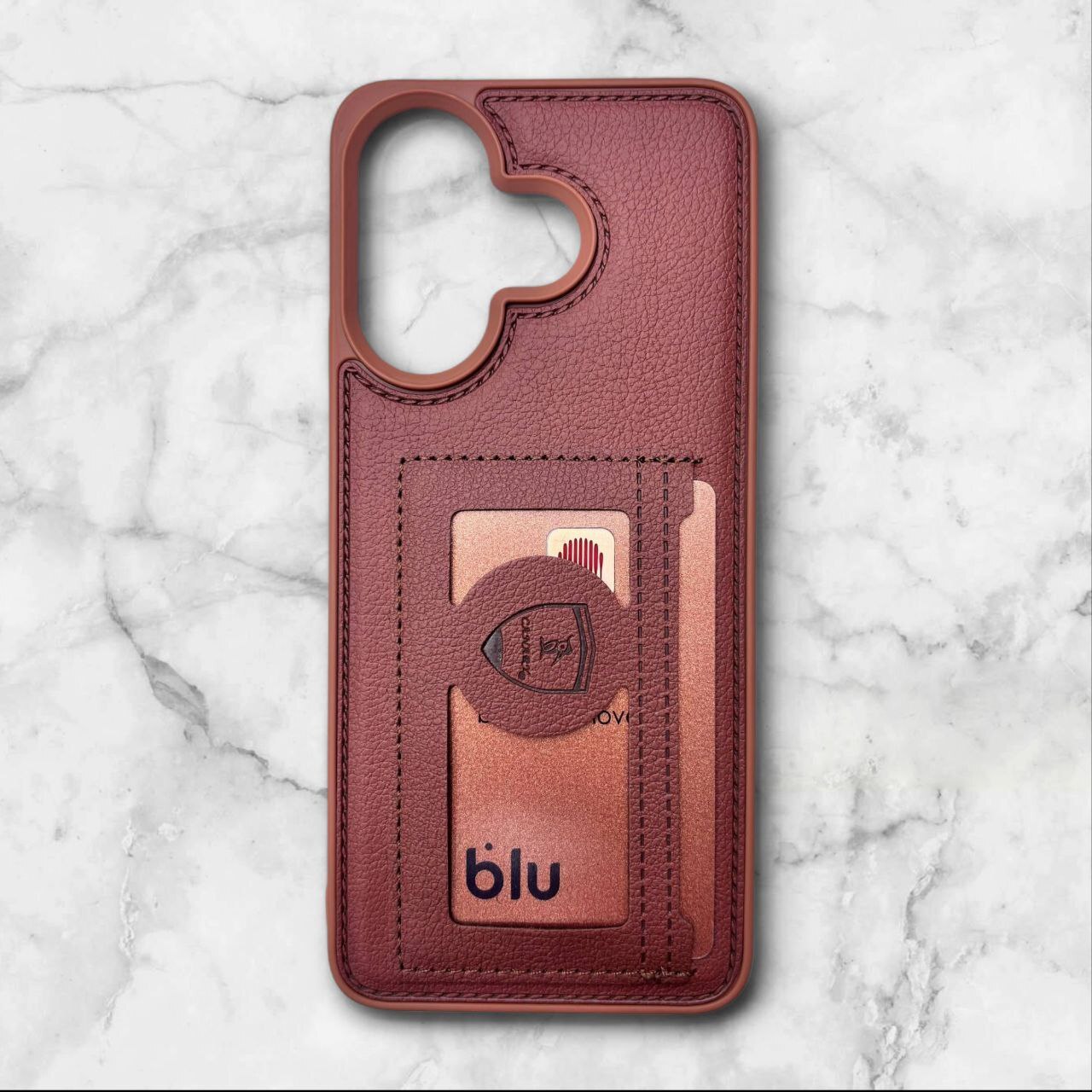  قاب چرمی جاکارتی شیائومی Redmi13X رنگ قهوه ای – Canary– یونیک کیس 