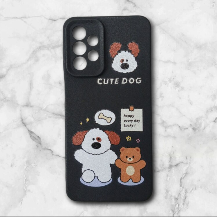 قاب طرح دار سامسونگsamsunga13 طرح سگ بامزه رنگ مشکی – یونیک کیس 