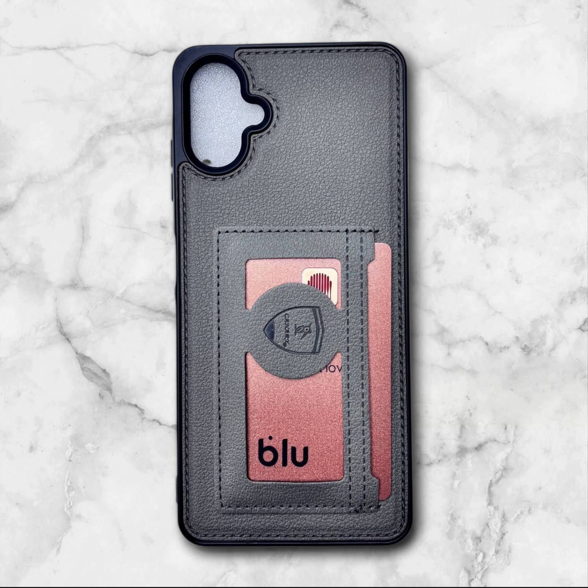 قاب چرمی جاکارتی سامسونگ Samsung A06 رنگ طوسی – Canary– یونیک کیس