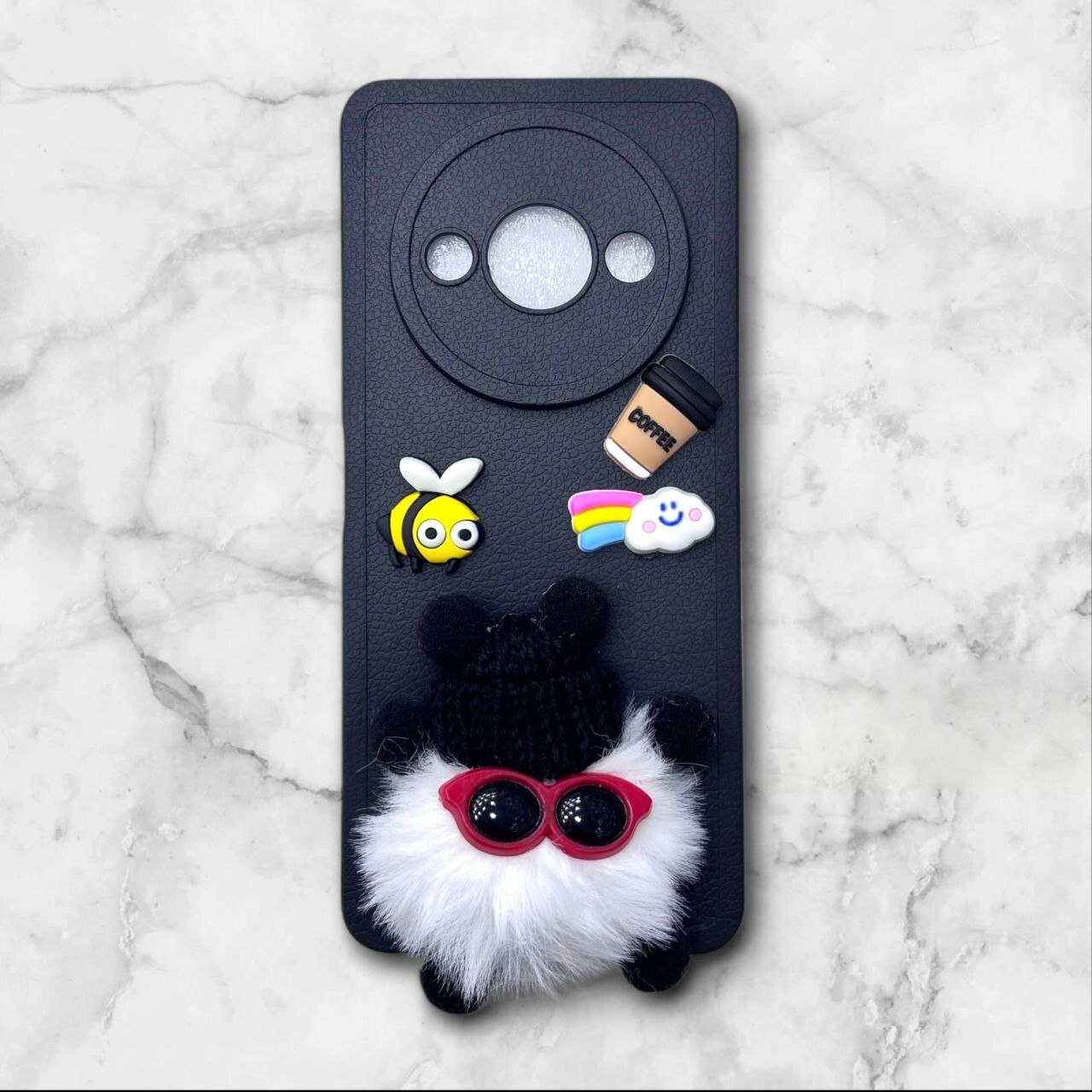 قاب پشمالو سهبعدی کارتونی شیائومیRedmiA3x رنگ مشکی – یونیک کیس