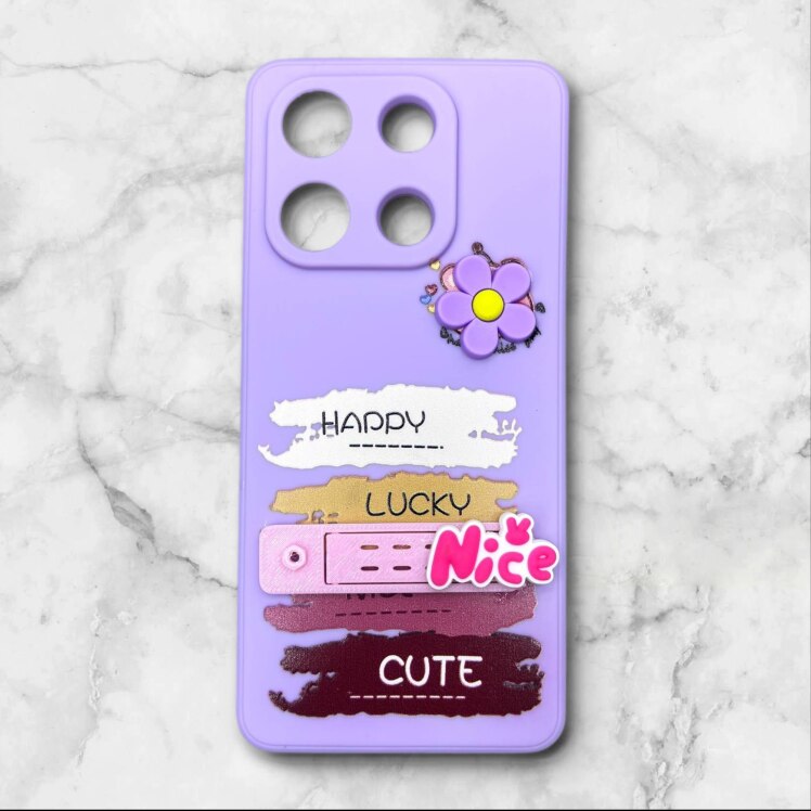 قاب شیائومی redminote134g فانتزی استنددار Nice Mood رنگ بنفش – یونیک کیس 