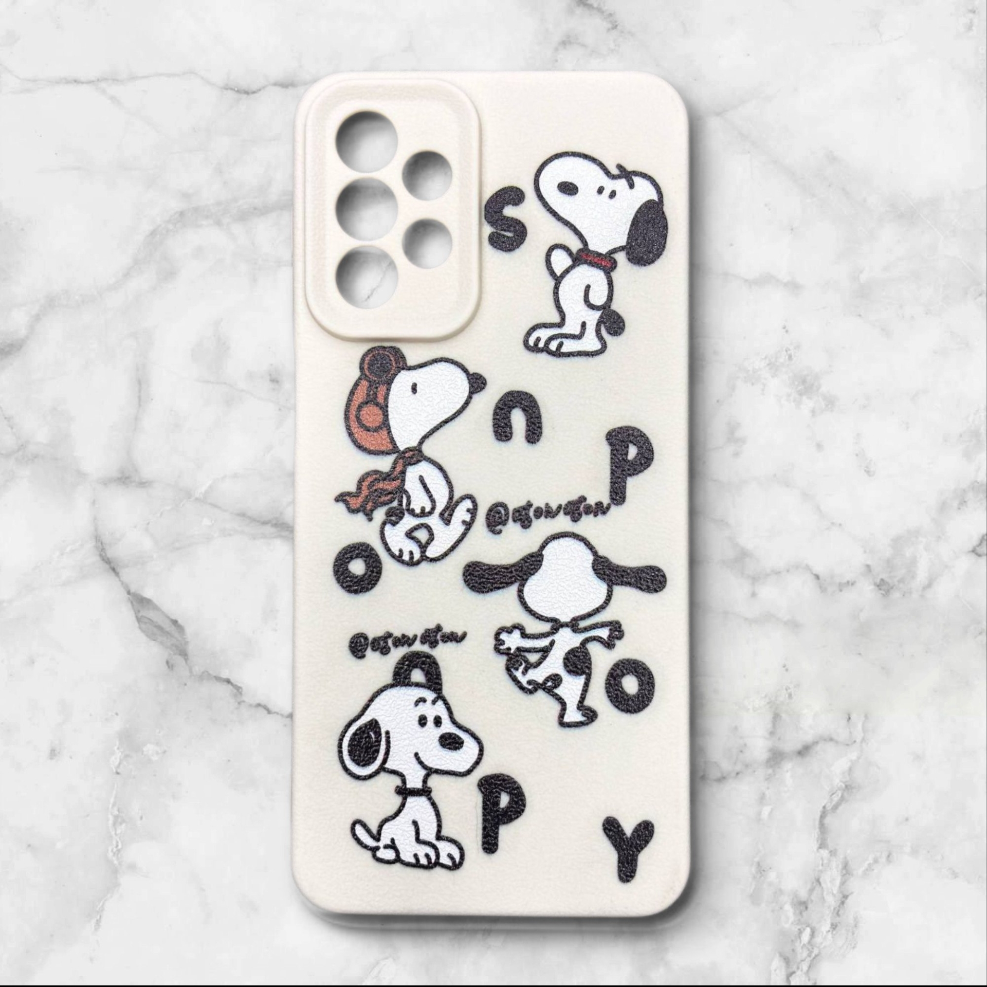  قاب طرح دار سامسونگsamsunga23 طرح سگ بامزه رنگ کرمی – یونیک کیس 