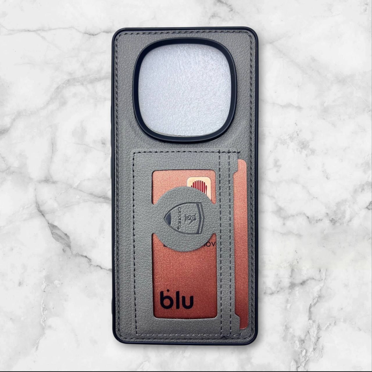  قاب چرمی جاکارتی شیائومی RedmiNote14Pro4G رنگ طوسی – Canary– یونیک کیس 