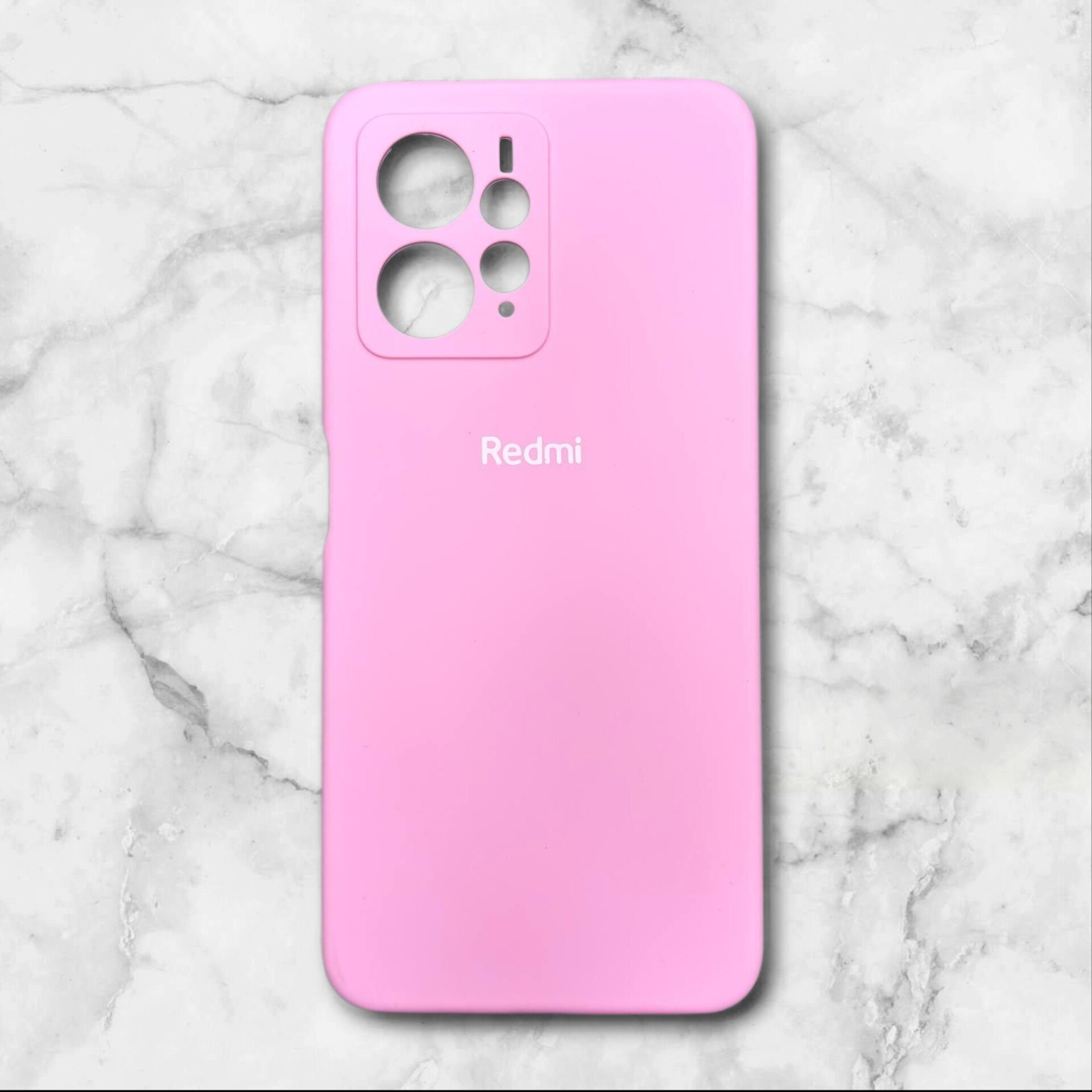  قاب سیلیکون پاک کنی اورجینال شیائومی– redminote124g رنگ صورتی – یونیک کیس 