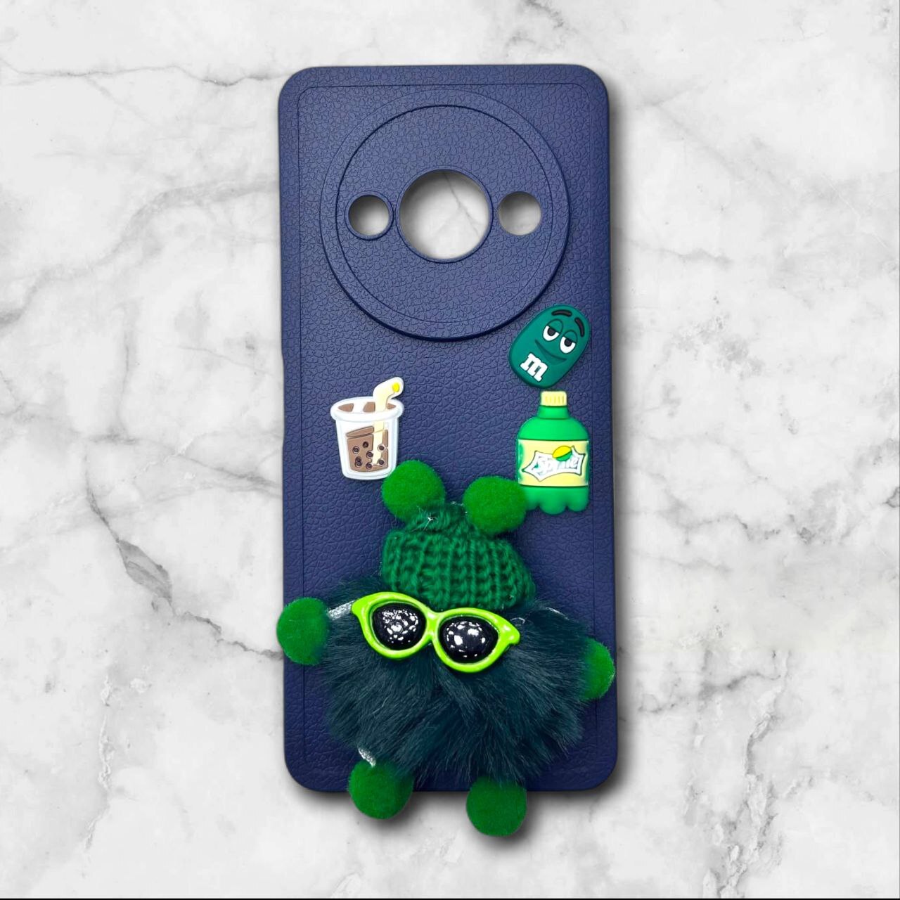 قاب پشمالو سهبعدی کارتونی شیائومی RedmiA3x رنگ سورمه ای – یونیک کیس