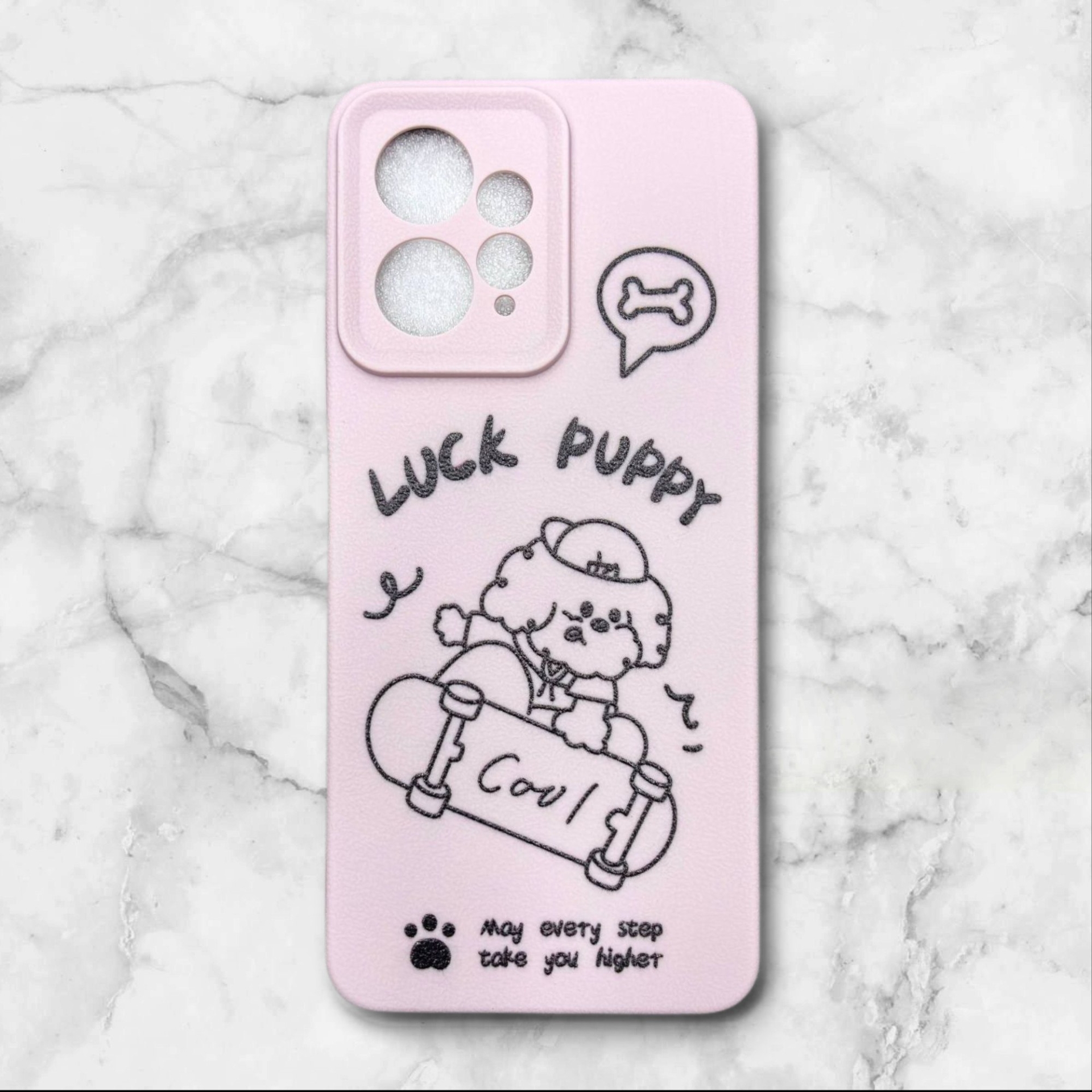  قاب طرح دار شیائومیredminote124g طرح سگ بامزه رنگ صورتی – یونیک کیس 