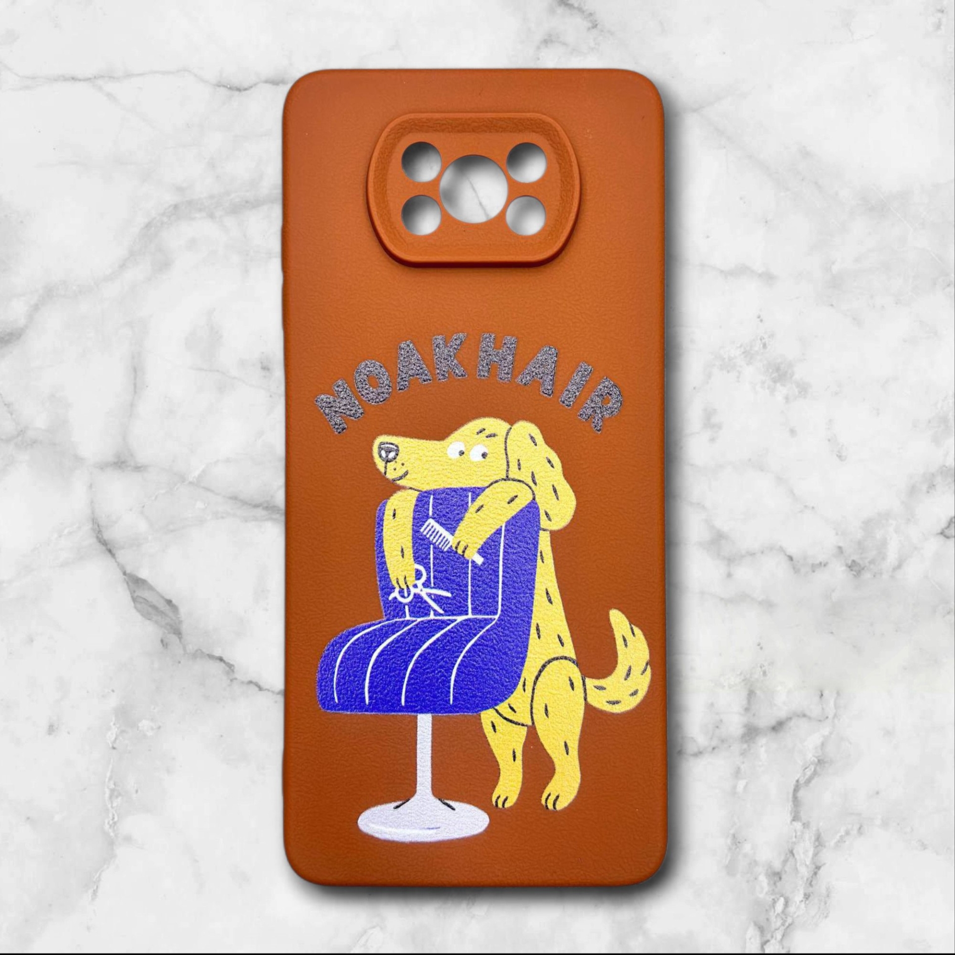  قاب طرح دار شیائومیredmipocox3 طرح سگ بامزه رنگ قهوه ای – یونیک کیس 