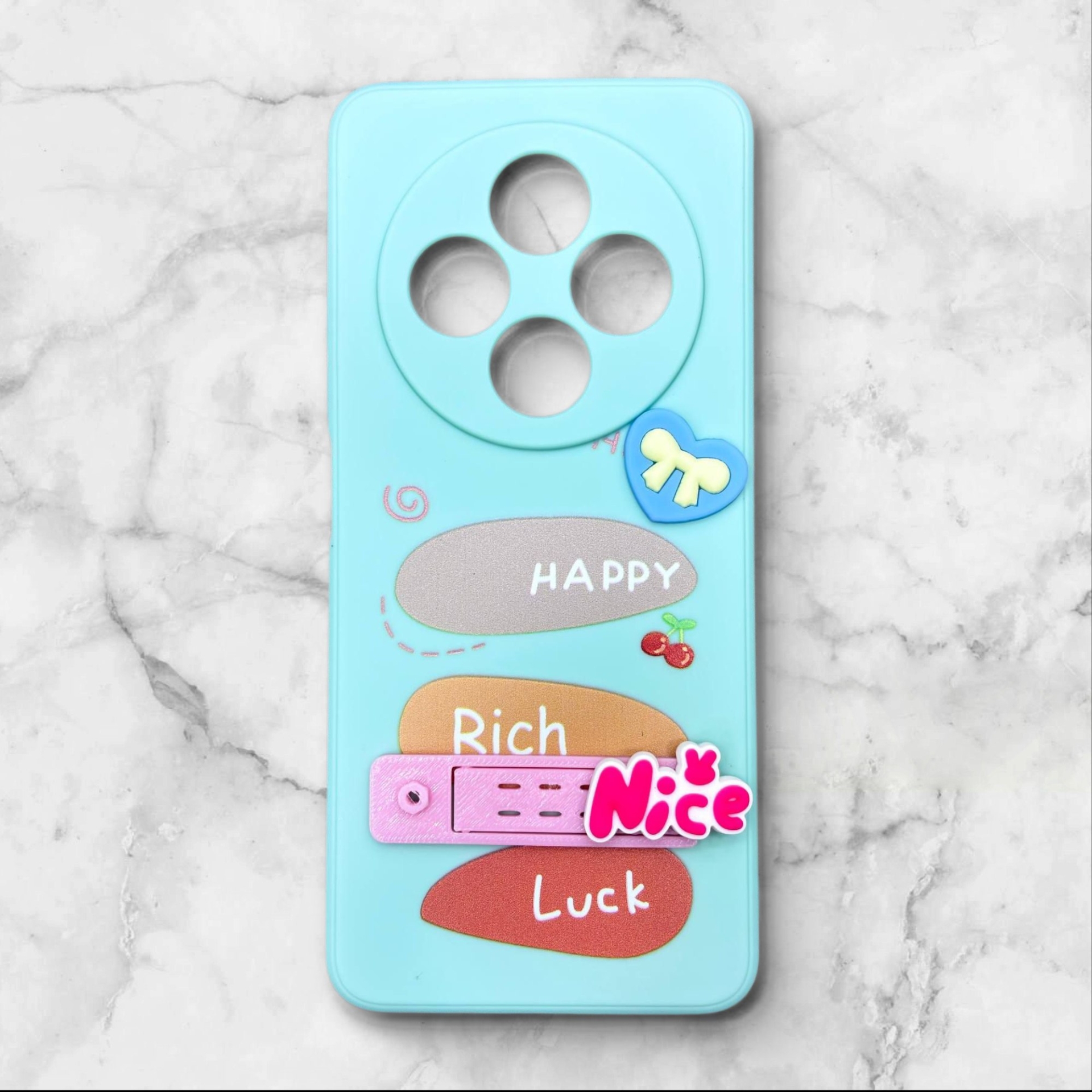  قاب شیائومی redmi14c فانتزی استنددار Nice Mood رنگ سبز – یونیک کیس 