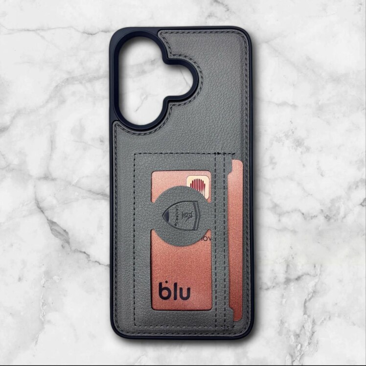 قاب چرمی جاکارتی شیائومی Redmi13X رنگ طوسی – Canary– یونیک کیس