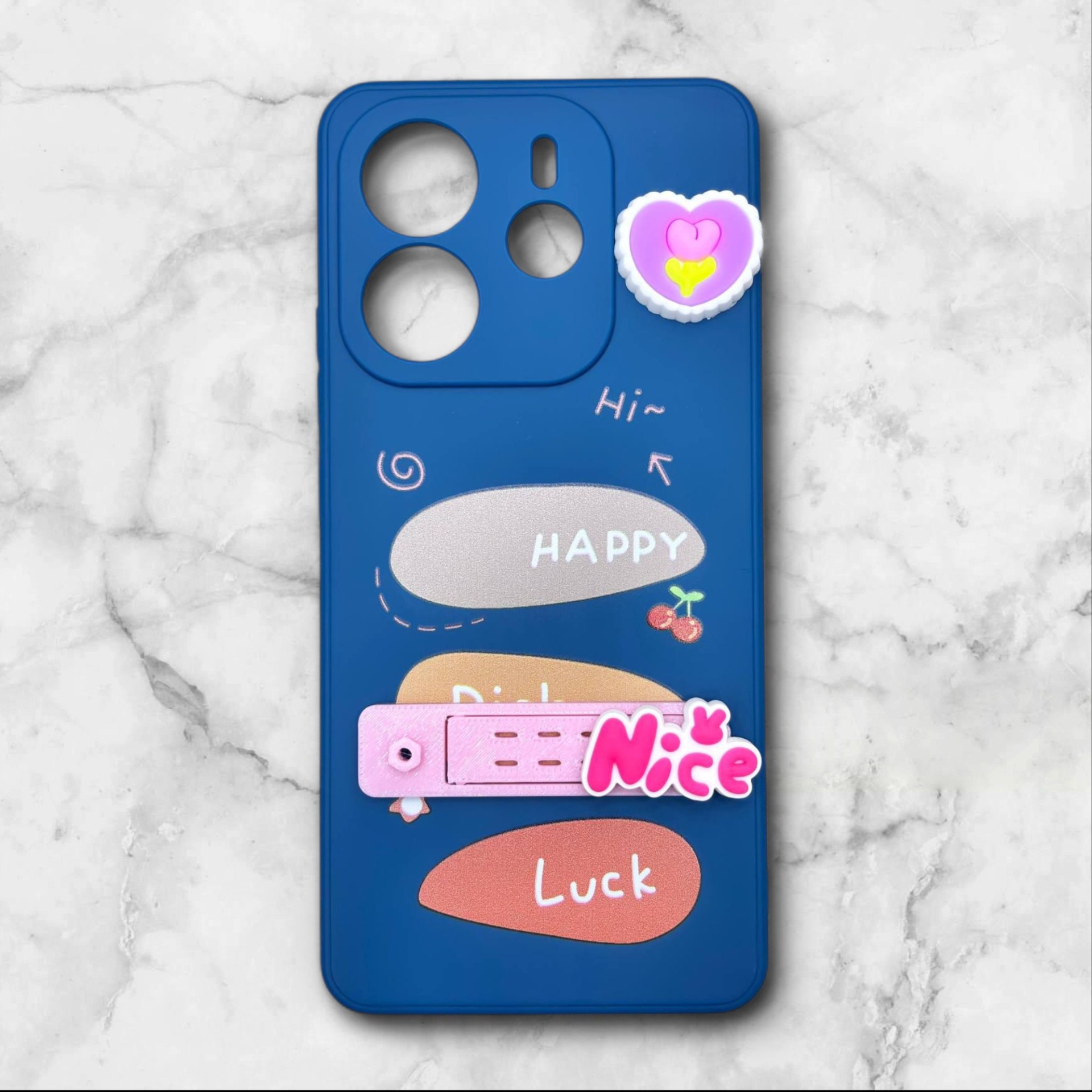  قاب شیائومی redminote144g فانتزی استنددار Nice Mood رنگ سورمه ای – یونیک کیس 