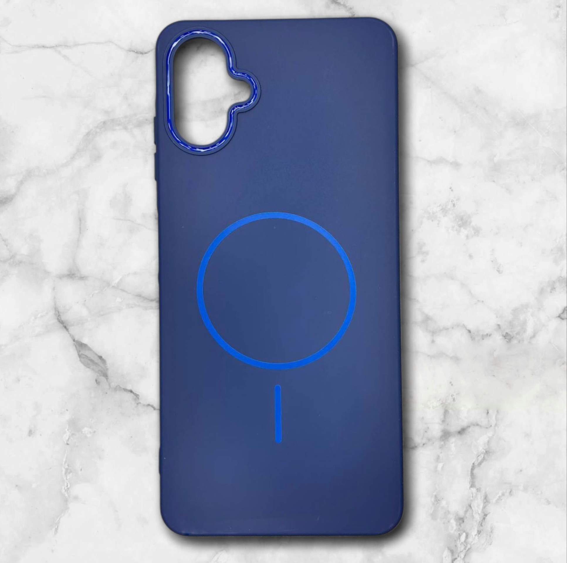  قاب سامسونگsamsunga07 طرح مگ‌سیف اندروید–داخل مخمل رنگ سورمه ای – یونیک کیس 