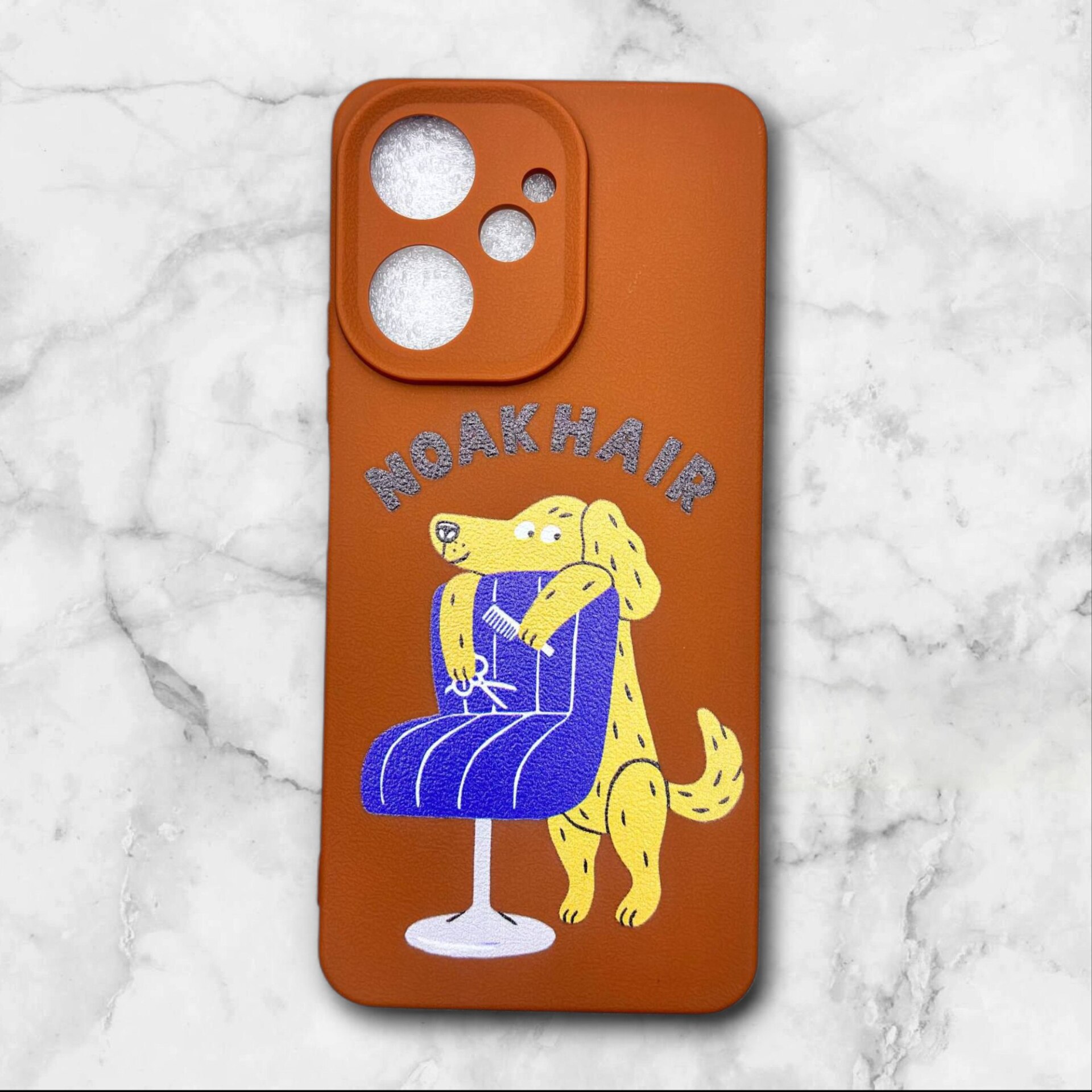  قاب طرح دار شیائومیredmipococ65 طرح سگ بامزه رنگ قهوه ای – یونیک کیس 