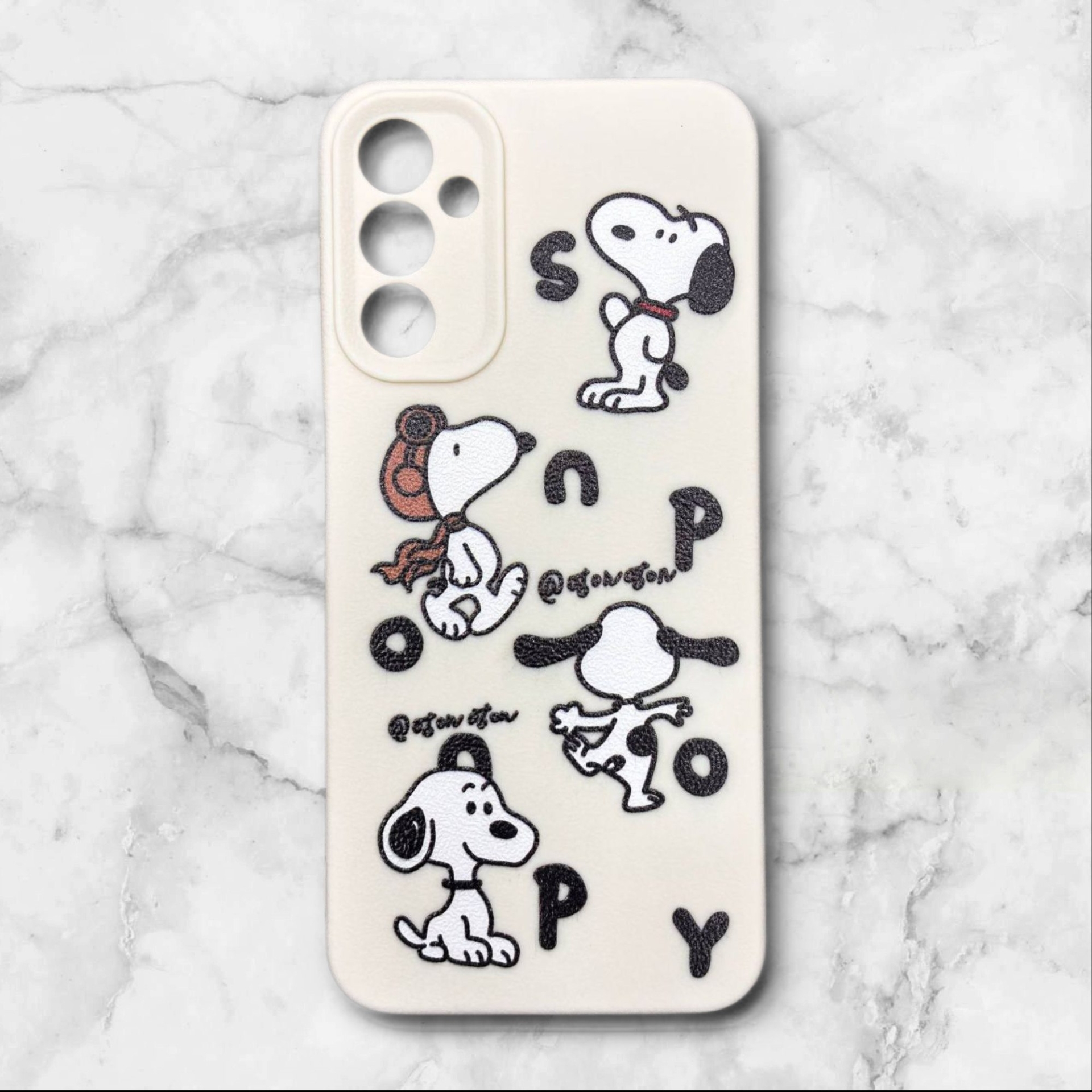  قاب طرح دار سامسونگsamsunga55 طرح سگ بامزه رنگ کرمی – یونیک کیس 