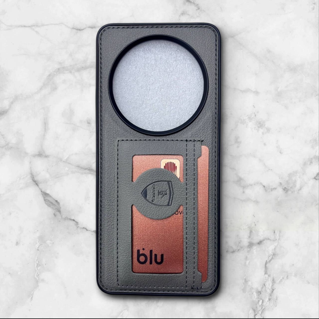 قاب چرمی جاکارتی شیائومی RedmiPocoC75 رنگ طوسی – Canary– یونیک کیس