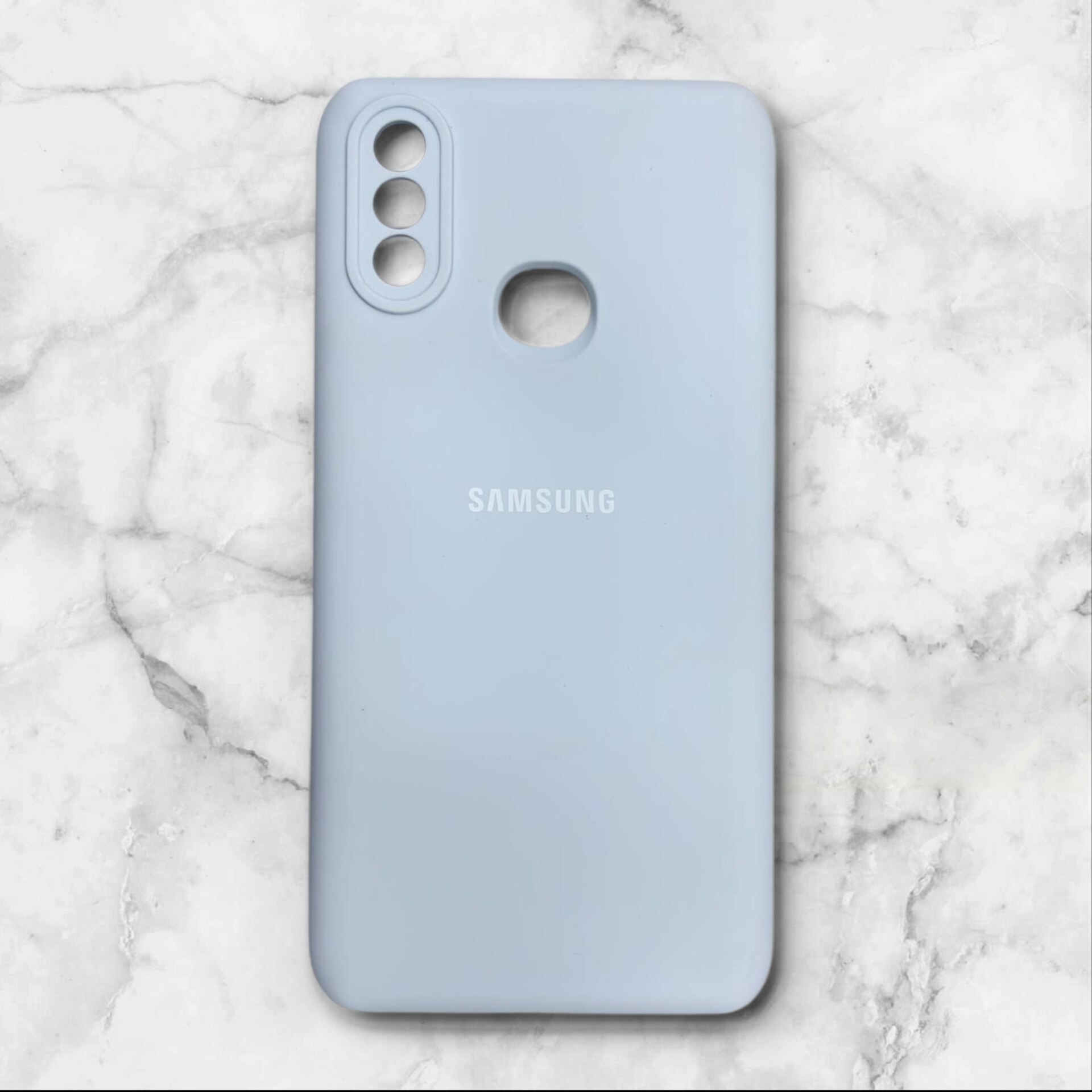  قاب سیلیکون پاک کنی اورجینال سامسونگ – silicon case samsung A10S رنگ آبی – یونیک کیس 