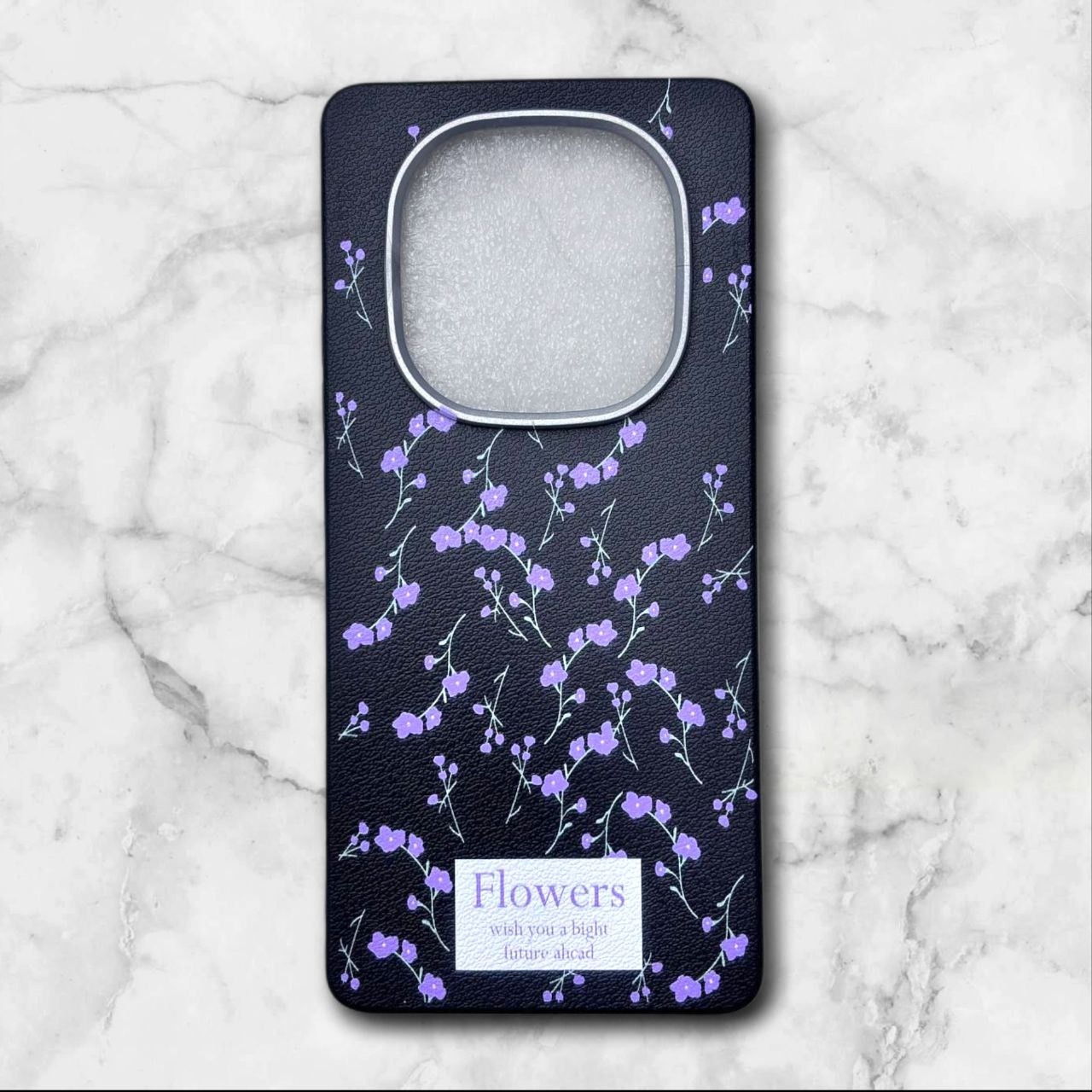 قاب طرح دار گل دار – Flower case شیائومی RedmiNote14Pro4G رنگ مشکی – یونیک کیس