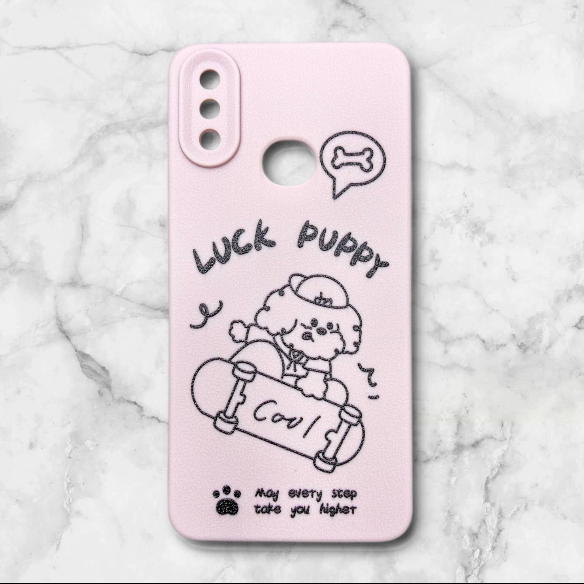  قاب طرح دار سامسونگsamsunga10s طرح سگ بامزه رنگ صورتی – یونیک کیس 